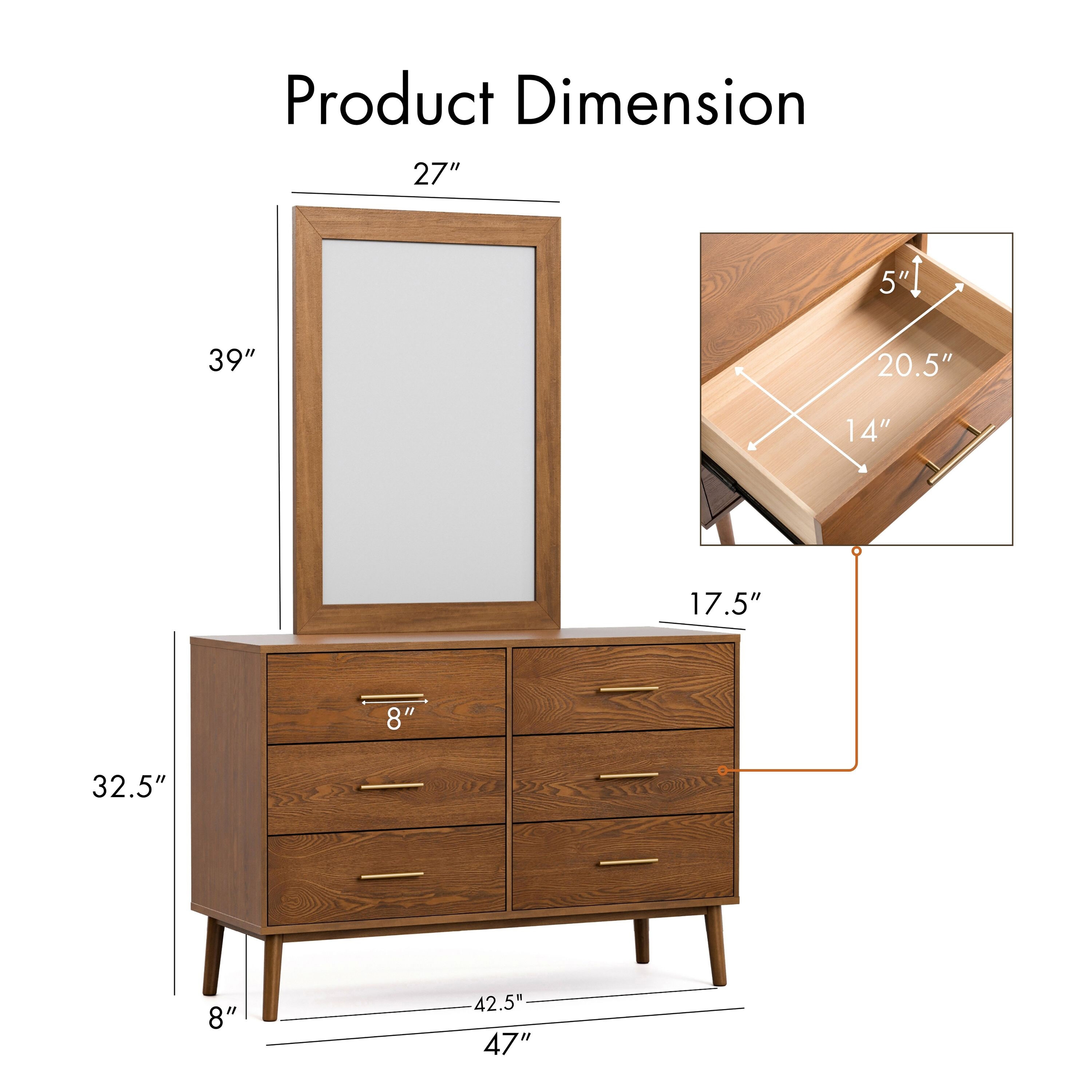 Furniture of America IDF-7220WN-DM dressers - View #3