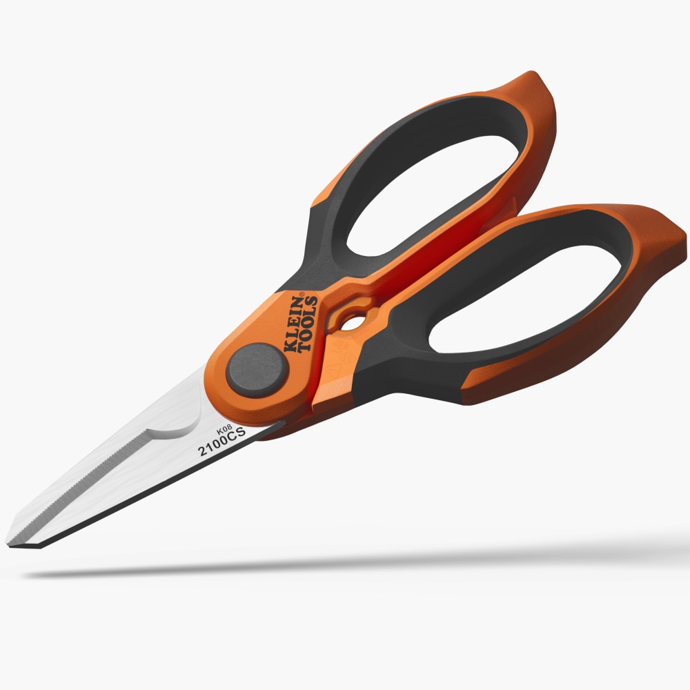 Klein Tools 2100CS Long Reach Cable Stripping Electrician Scissors, 7-Inch