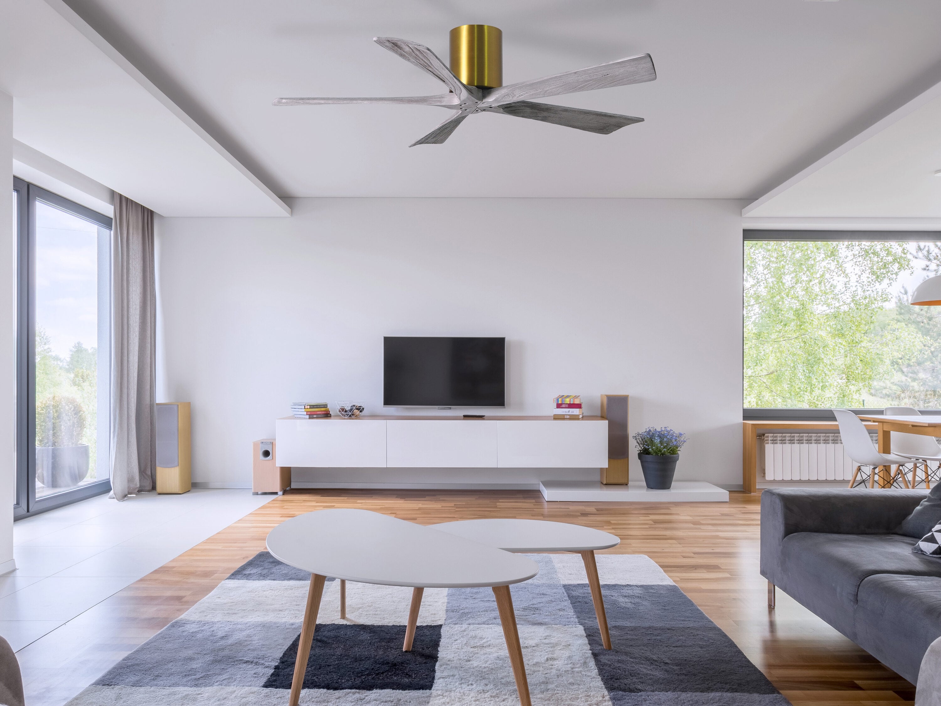 Matthews Fan Company IR5H-BRBR-BW-42 Ceiling-Fans - View #3
