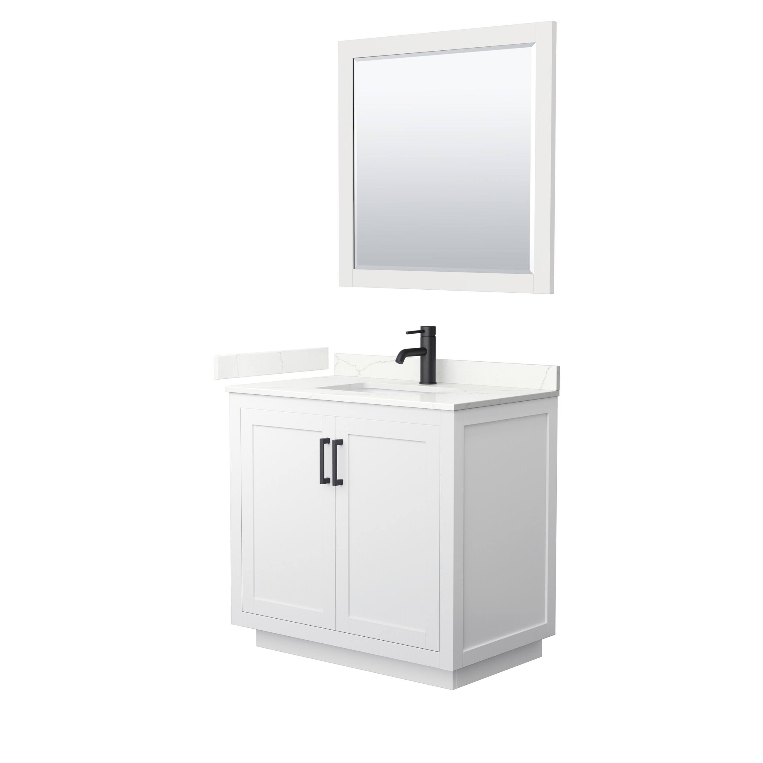 Wyndham Collection WCF292936SWBGTUNSM34 Bath-Vanity-Combo - View #2
