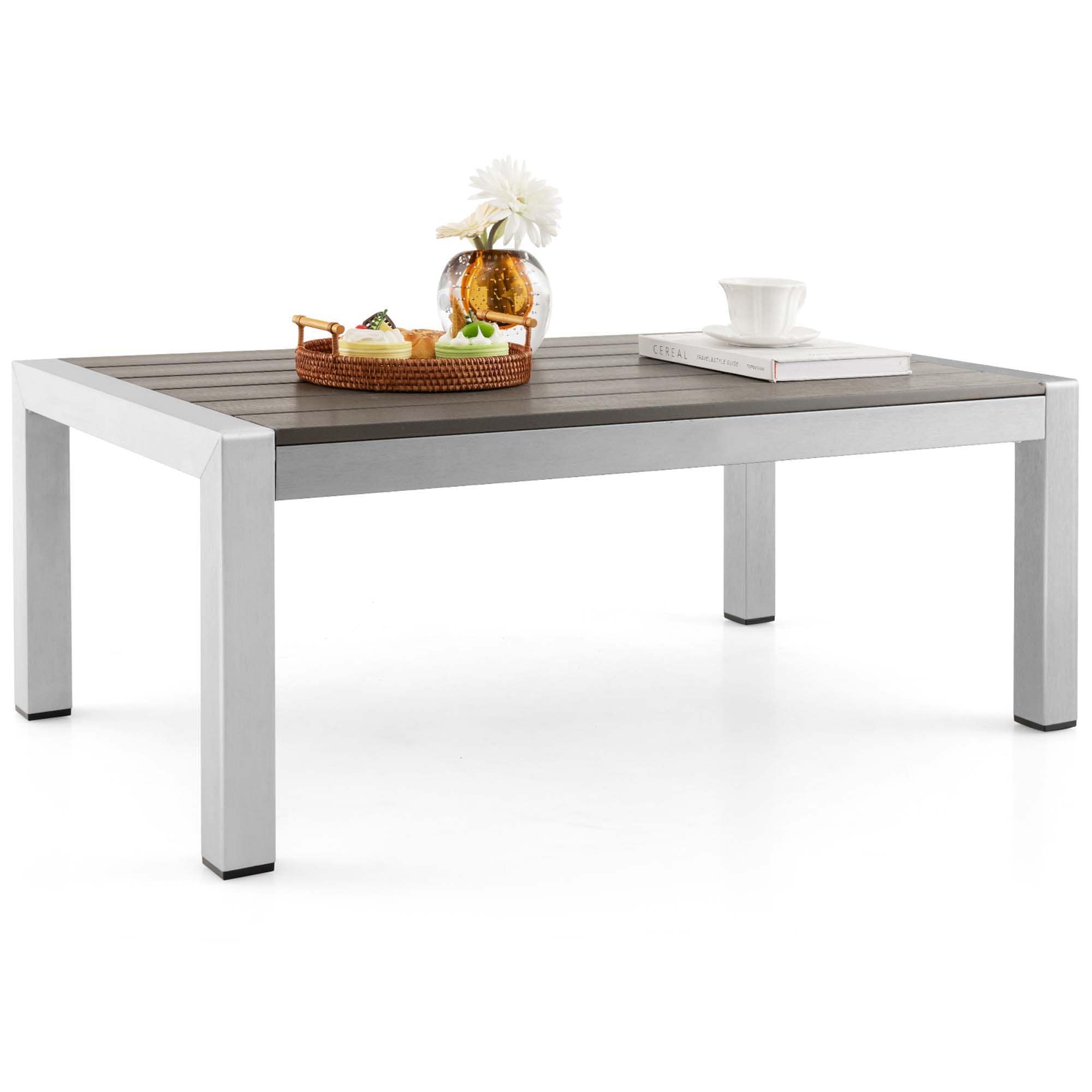 Costway LWS00124 Rectangle Coffee 24-in W x 39.5-in L