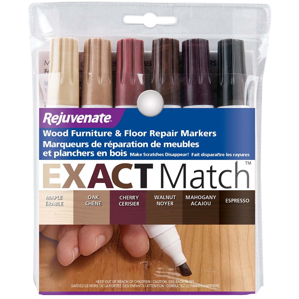 Rejuvenate Exact Wood Furniture and Floor Repair Markers Maple, Oak, Cherry, Walnut, Mahogany, Espresso Stain Marker in the Wood Stain Repair department at Lowes.com