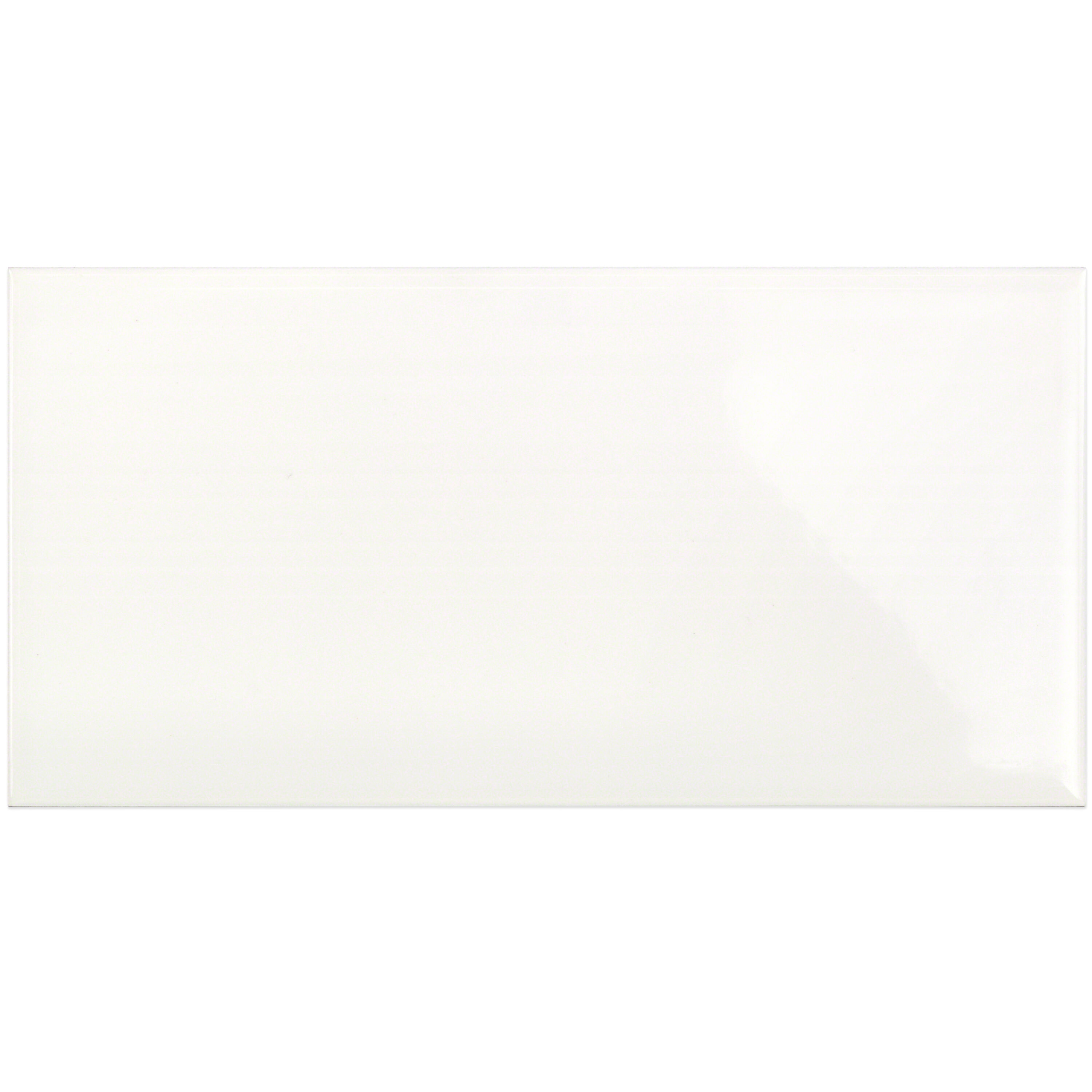 Artmore Tile EXT3RD104316 Sample - Velocity Hueso 4-in x 8-in Polished Ceramic Subway Wall Tile