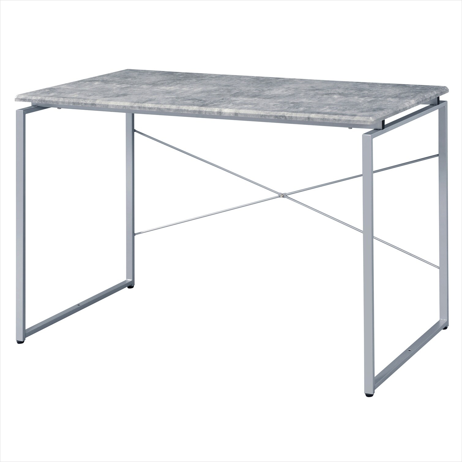 Naturefalls Industrial Writing Desk with Wood Top and Metal Sled Base ...