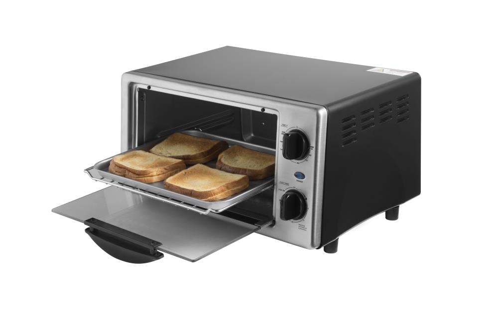 Commercial Chef 10L 4 Slice Mechanical Toaster Oven CHTO40B, Color