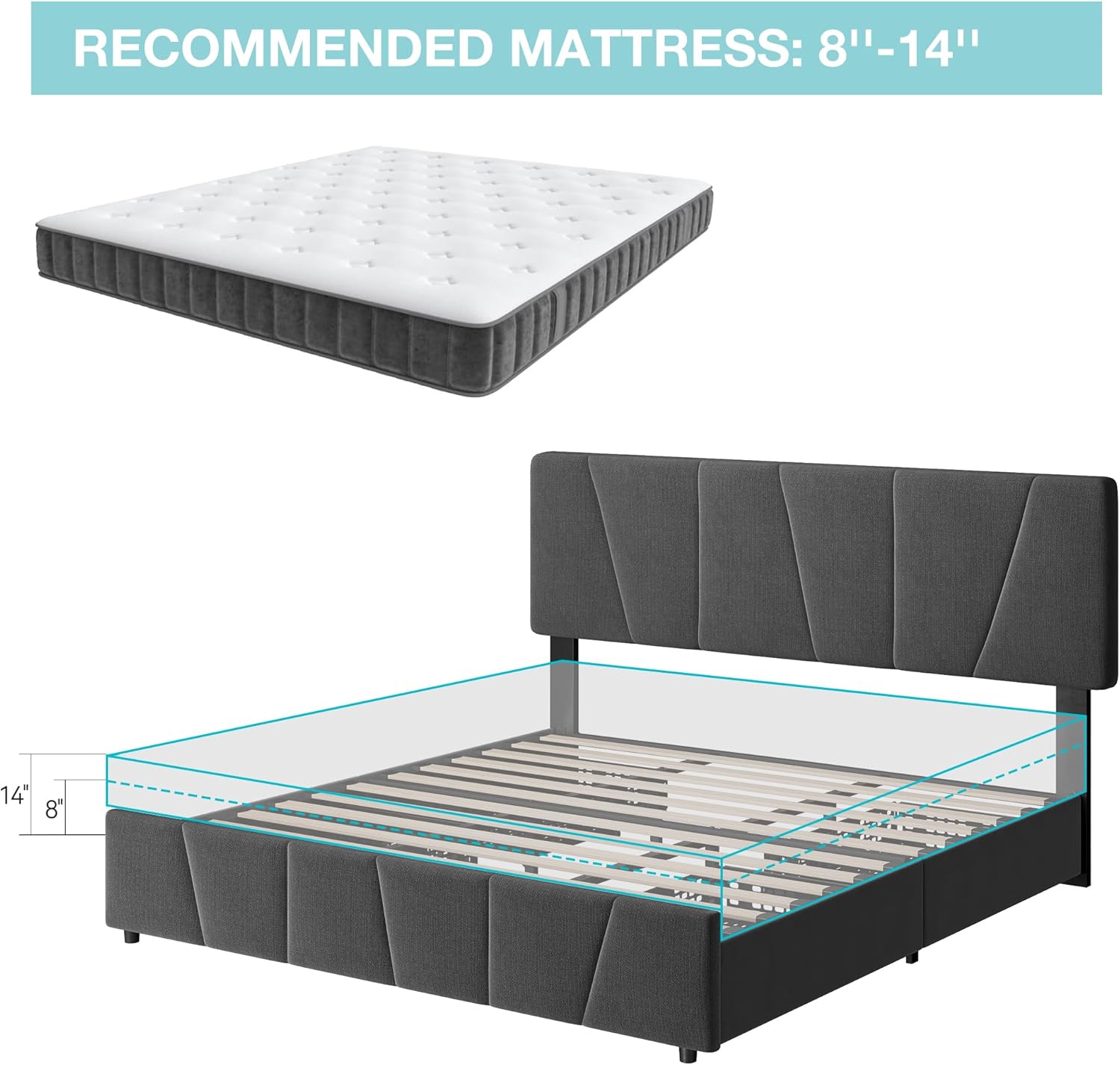 Qeetex LHF-BED-PHO-103KUBCJ beds - View #7