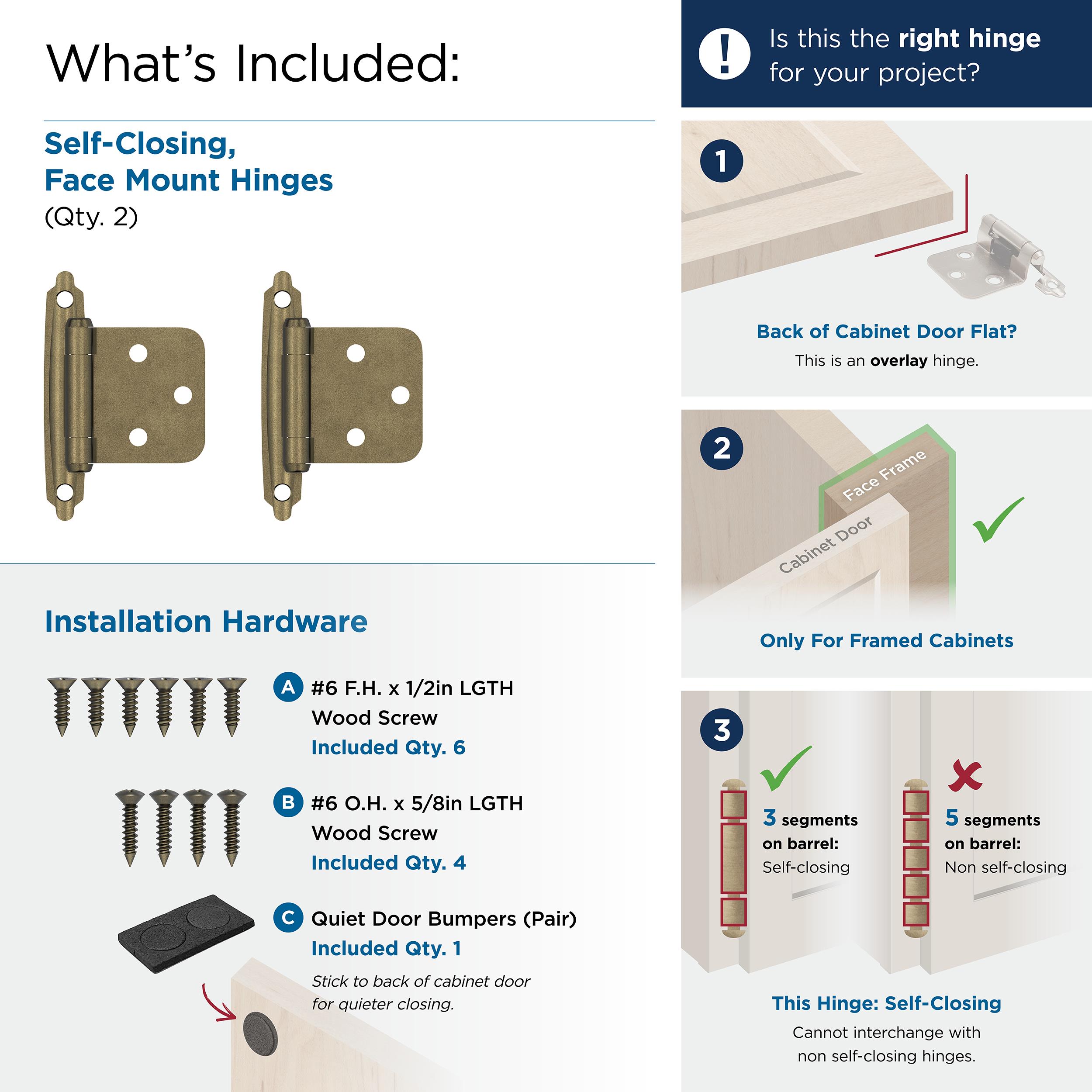 Amerock BPR3429BB Cabinet-Hinges - View #6