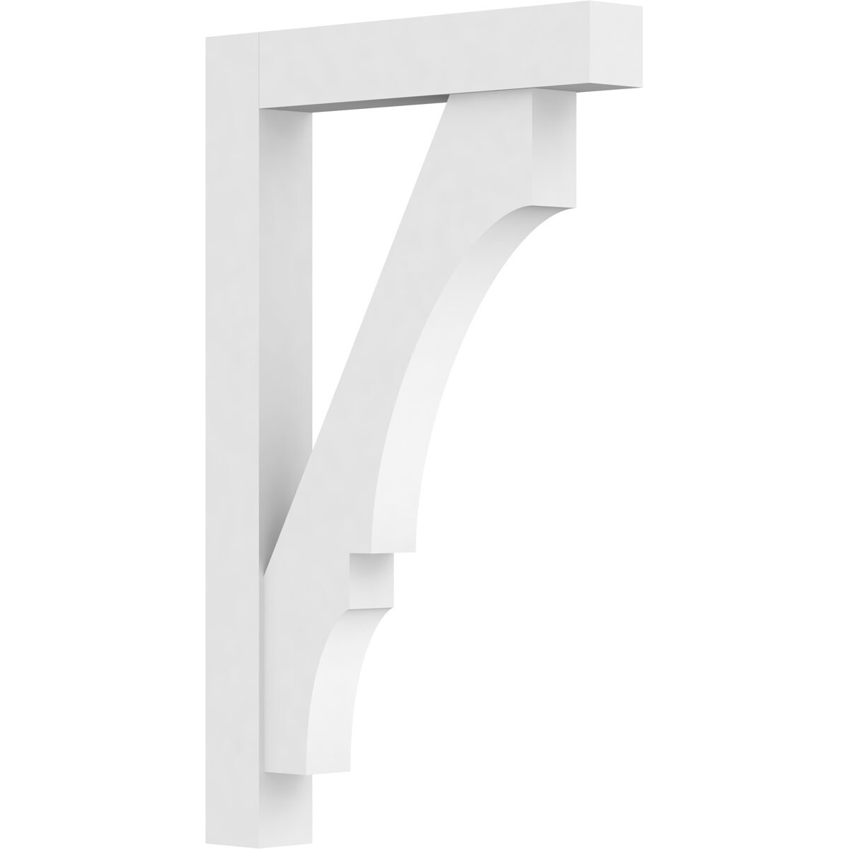 Ekena Millwork BKTP03X24X32BOA05 Standard Balboa 3-in x 24-in x 32-in White PVC Standard bracket