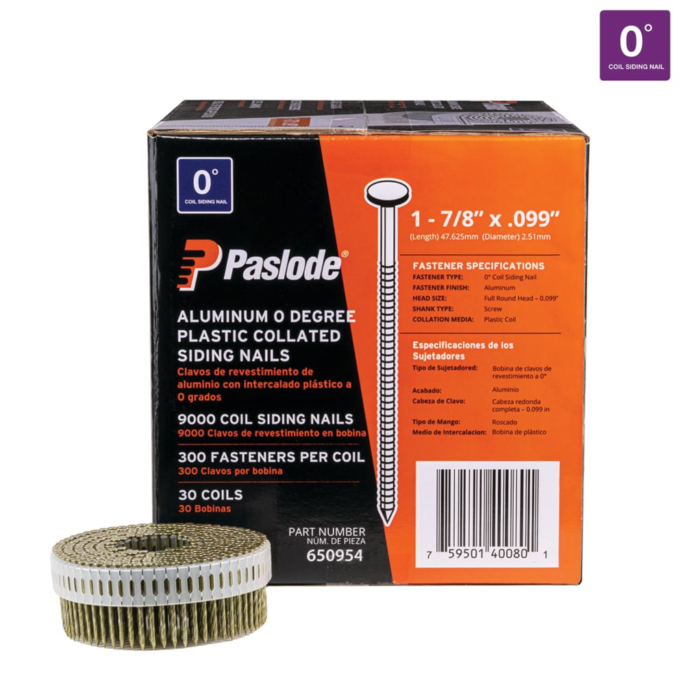 Paslode 1-7/8-in Bright Smooth Shank Collated Siding Nails (9000-Per Box) 650954 Sansujyuku sansujyuku.com