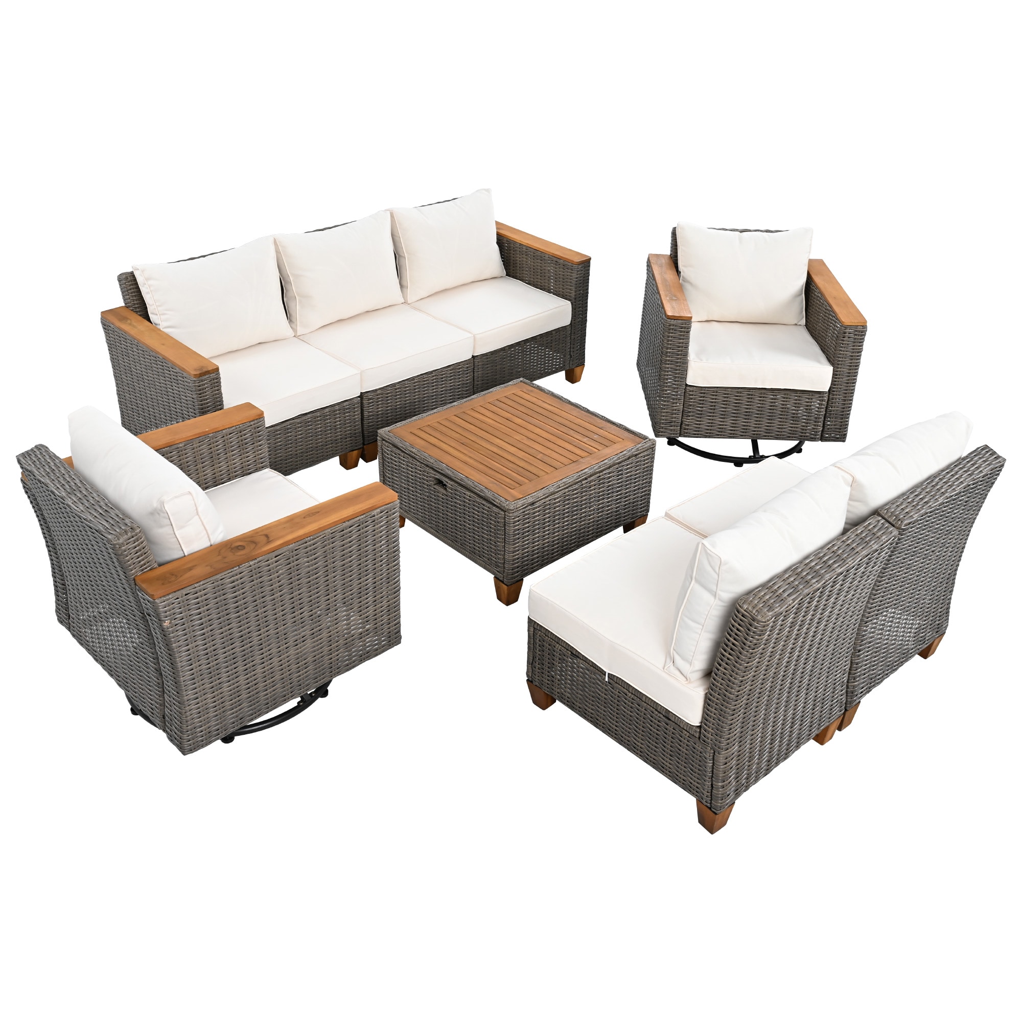 SINOFURN SYB260079BG Patio-Sofas-Daybeds - View #13