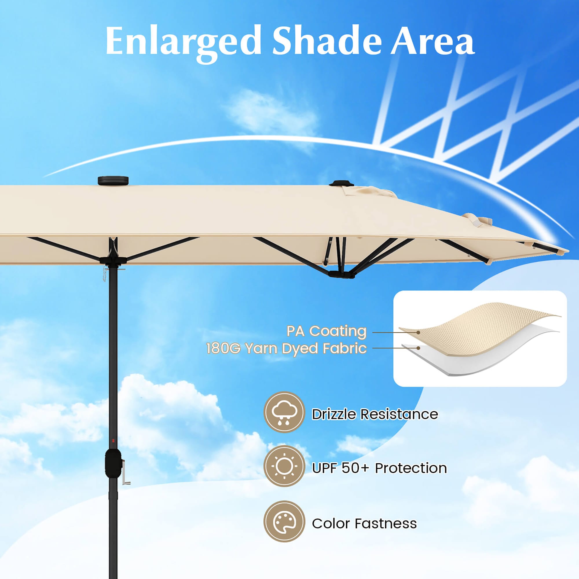 Costway HCST01423 Umbrellas-2 - View #3
