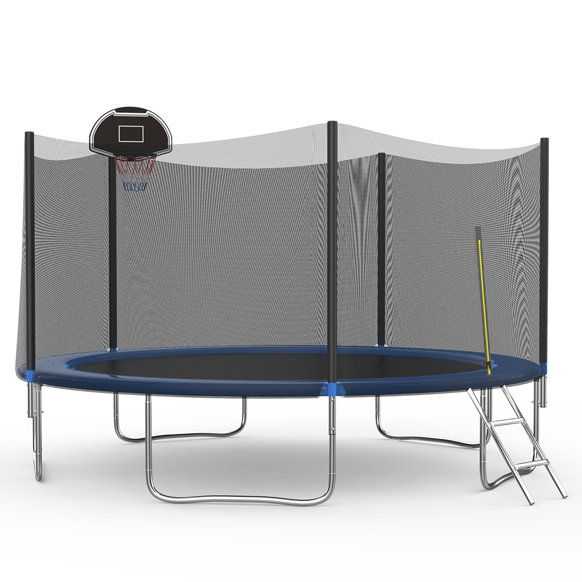 Fun Orange FUN24BC11 Outdoor Trampoline 14-ft Round Backyard in Blue
