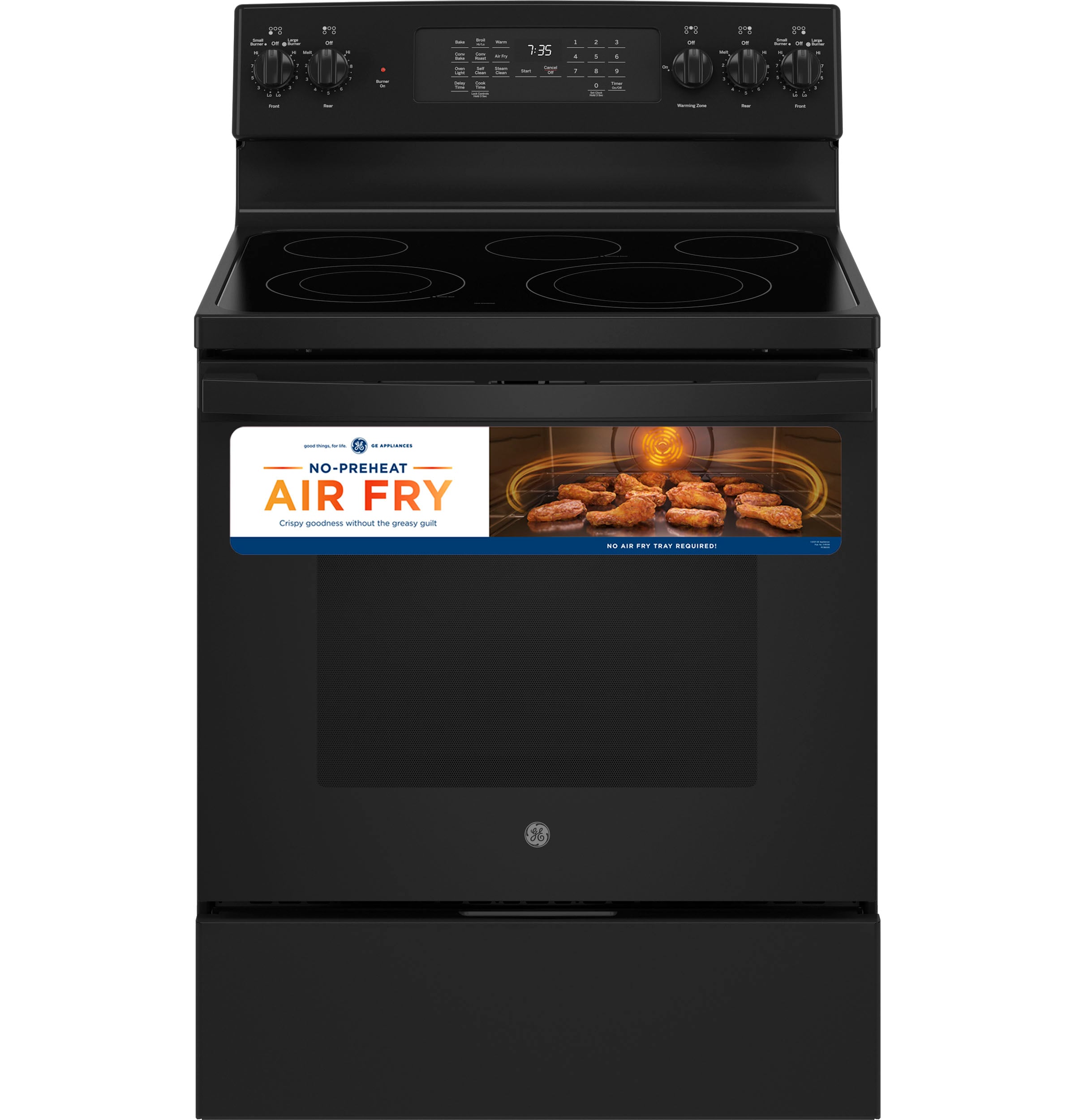GE® 30 Free-Standing Electric Convection Range with No Preheat
