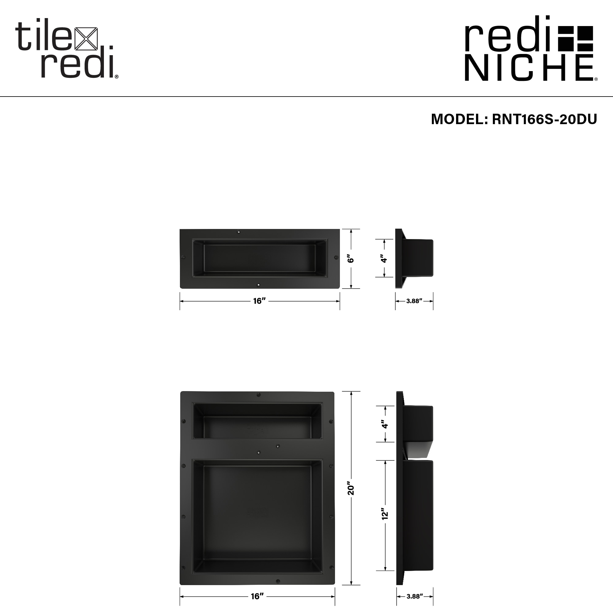 Tile Redi RNT166S-20DU Shower-Accessories - View #3