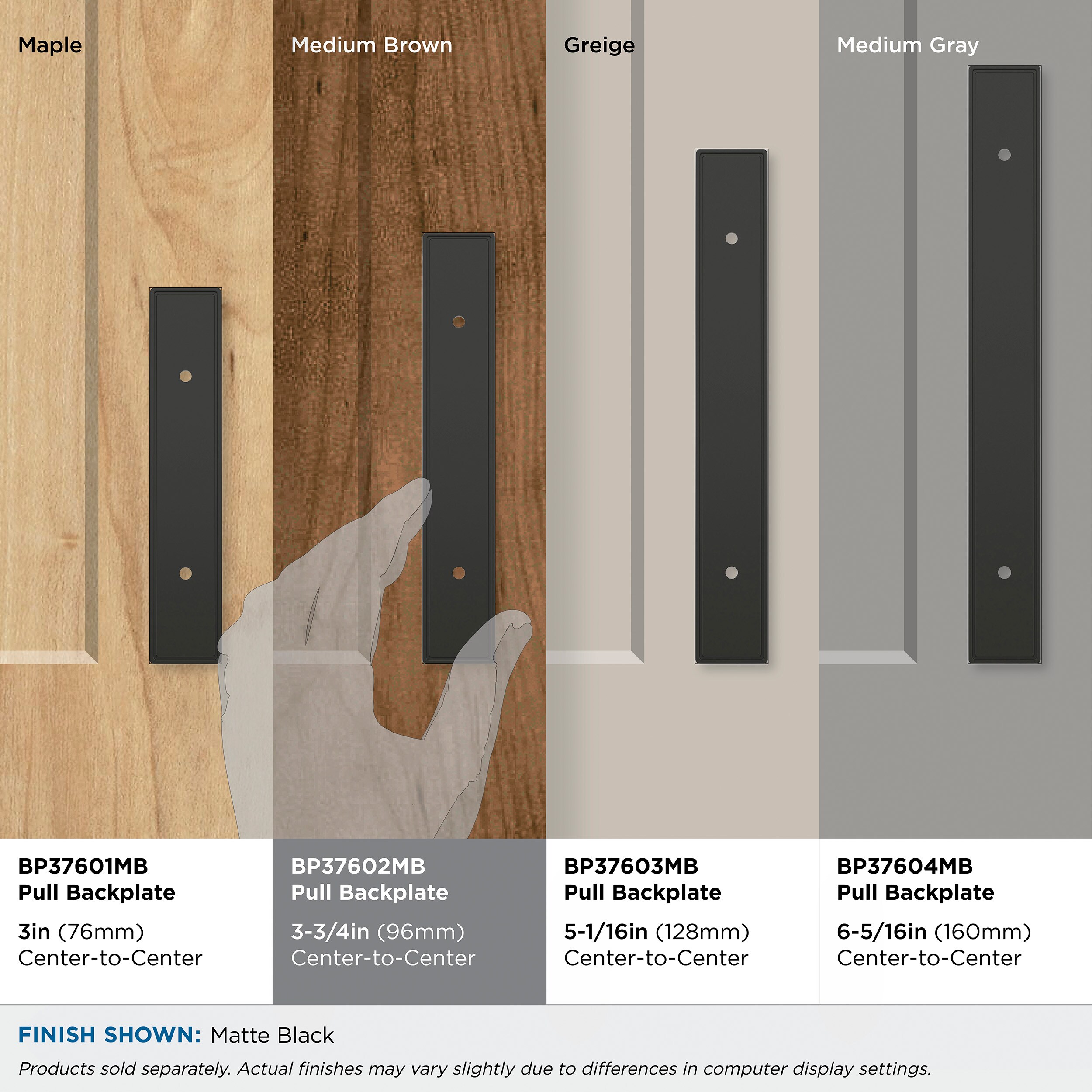 Amerock BP37602MB backplates - View #7