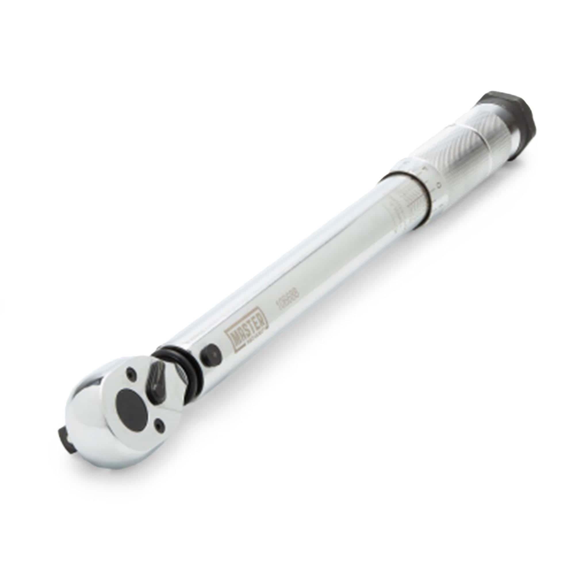 Master Mechanic 404573 3/8 Inch Chamfered Square Drive Alloy Steel Micrometer Torque Wrench 5 to 80 Foot Pounds with Twist Collar Lock and Quick Release