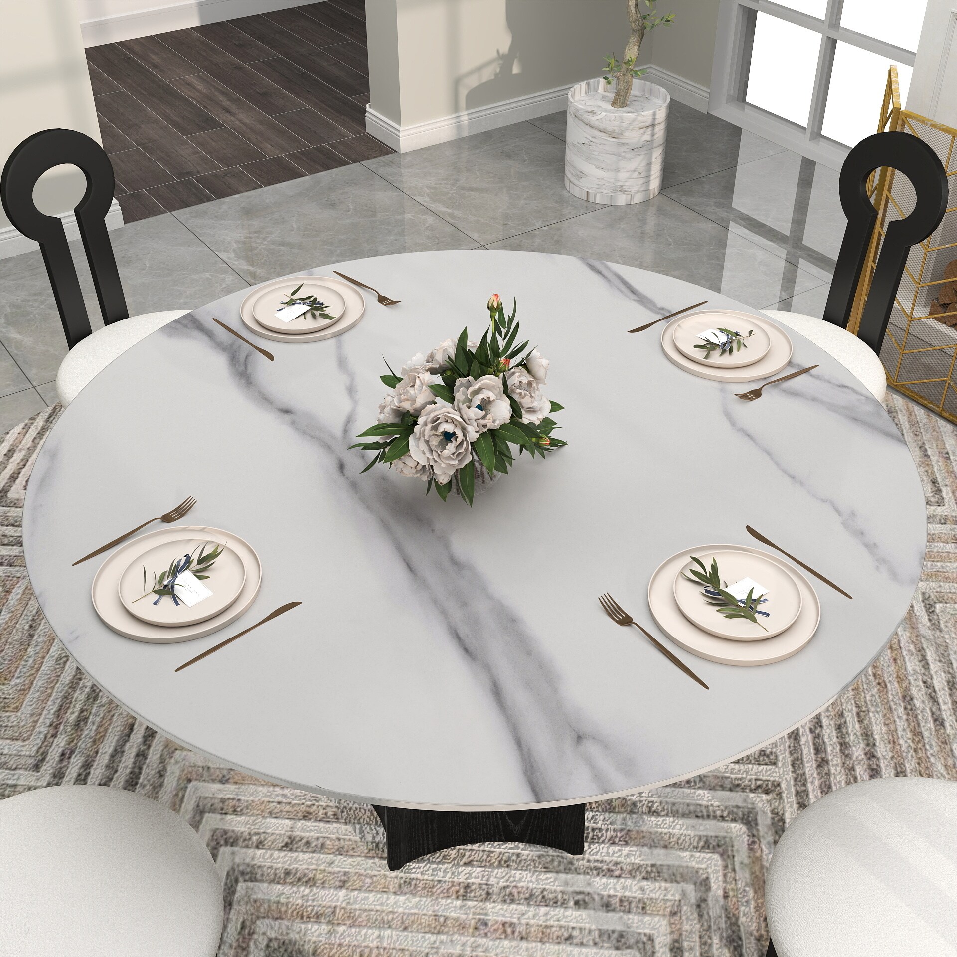 BuotiqHom DH-AT-150W-7B Dining-Tables - View #2