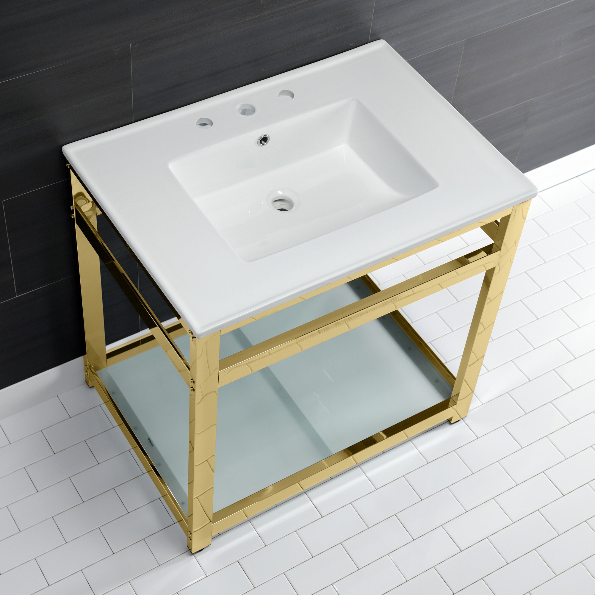 Kingston Brass WLVWP3122W8B2 Bath-Sink - View #6