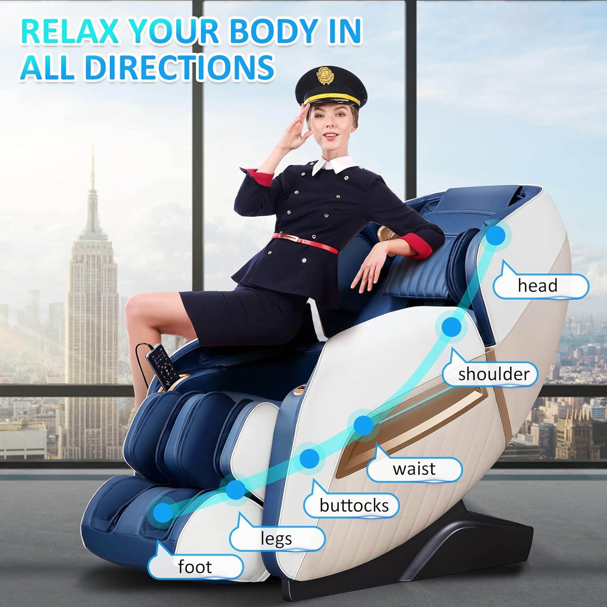 Medfinity HHA305-BEI Massage-Chairs - View #2