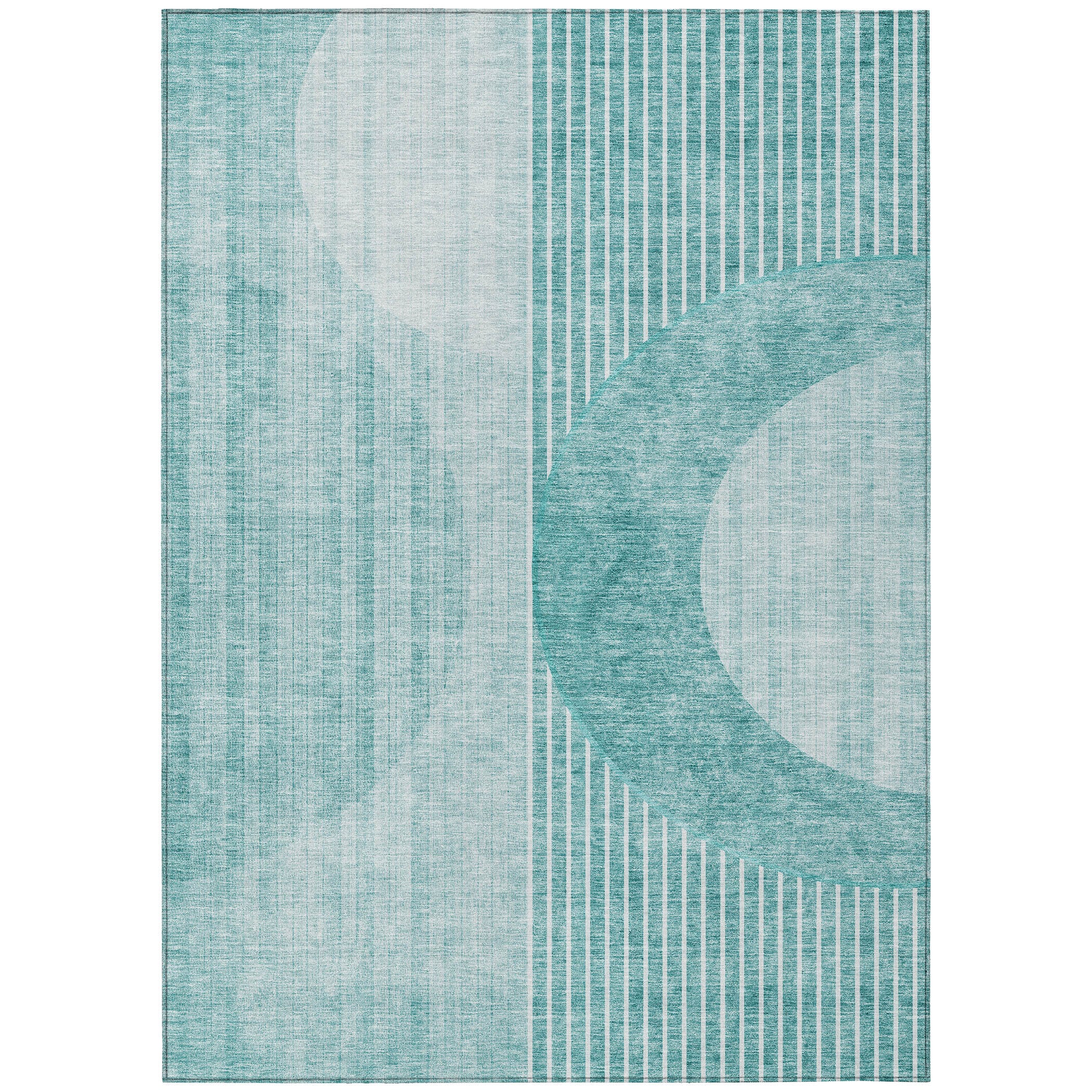 Addison Rugs ACN676TE10X14 Chantille ACN676TE 10 x 14 (ft) Polyester Teal Rectangular Indoor/Outdoor Geometric Machine washable Area rug