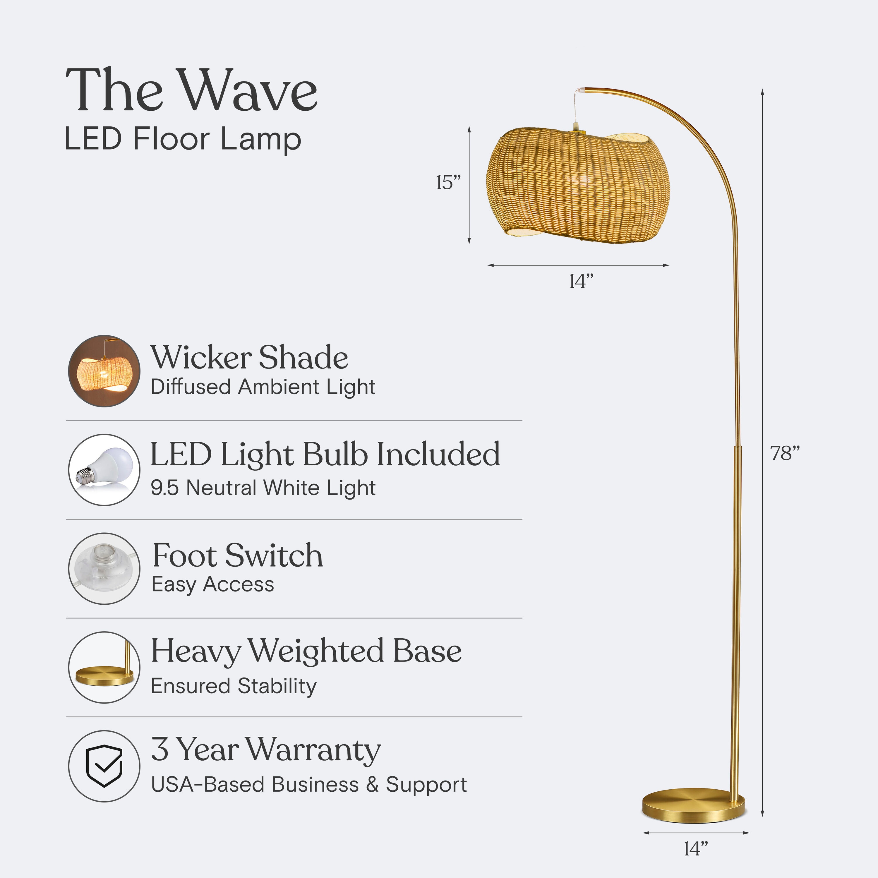 Brightech FL-WVPDT-BRS floorlamps - View #3