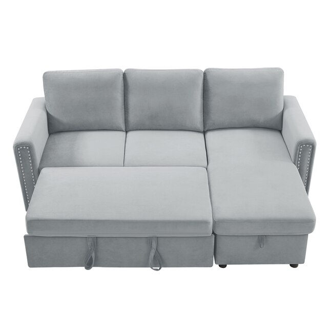 Clihome Pull Out Sofa Bed Modern Light, Contemporary Pull Out Sofa Bed