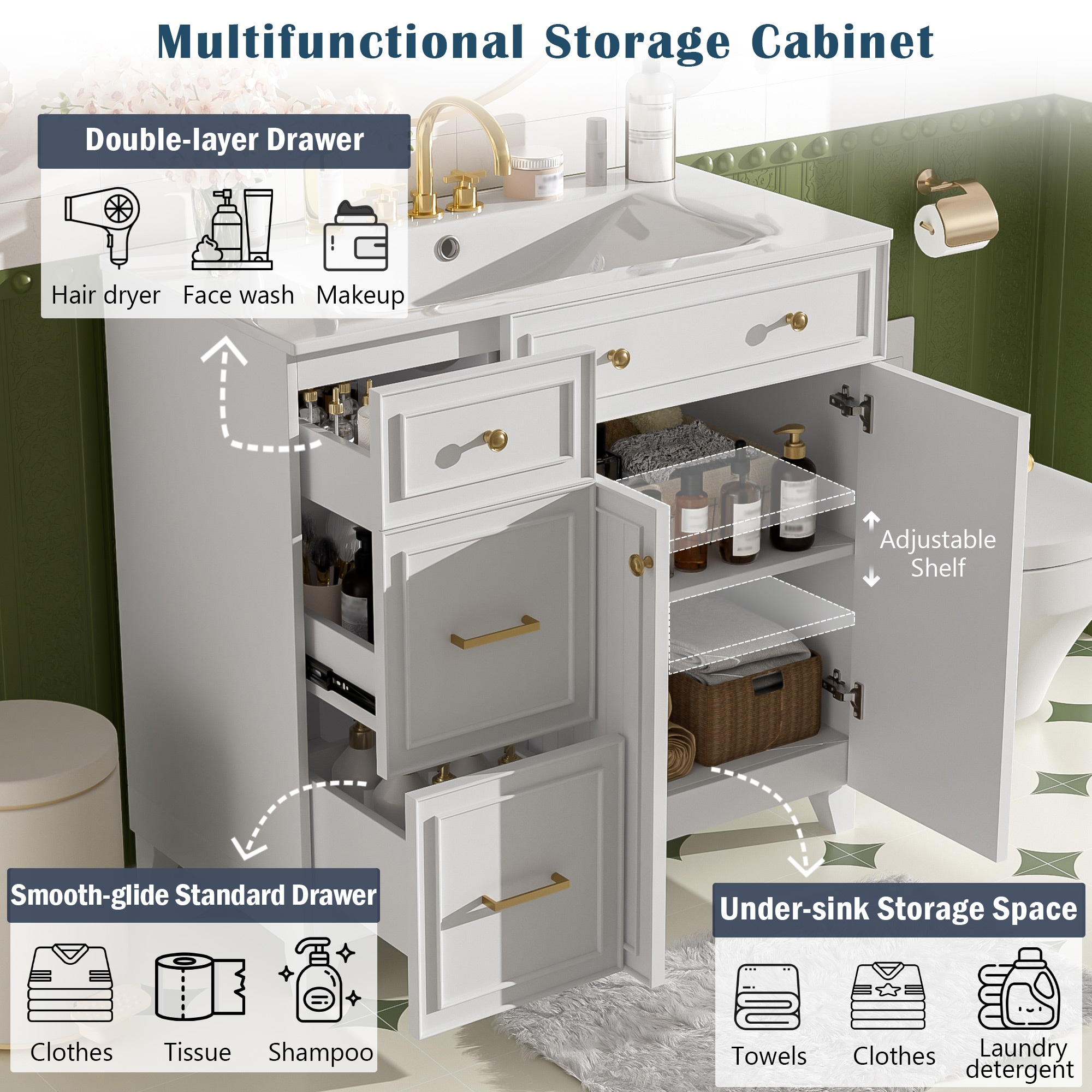 ModernLuxe L3P-N729P289163K Bath-Vanity-Combo - View #4