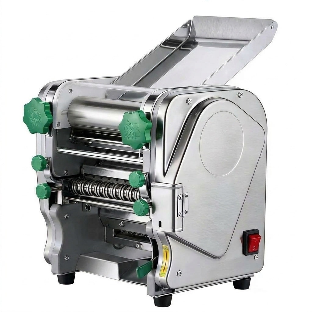 Aoibox LABMHGLP  Commercial Electric Pasta Maker Machine with 750W Power and Stainless Steel Dough Roller for Restaurant and Home