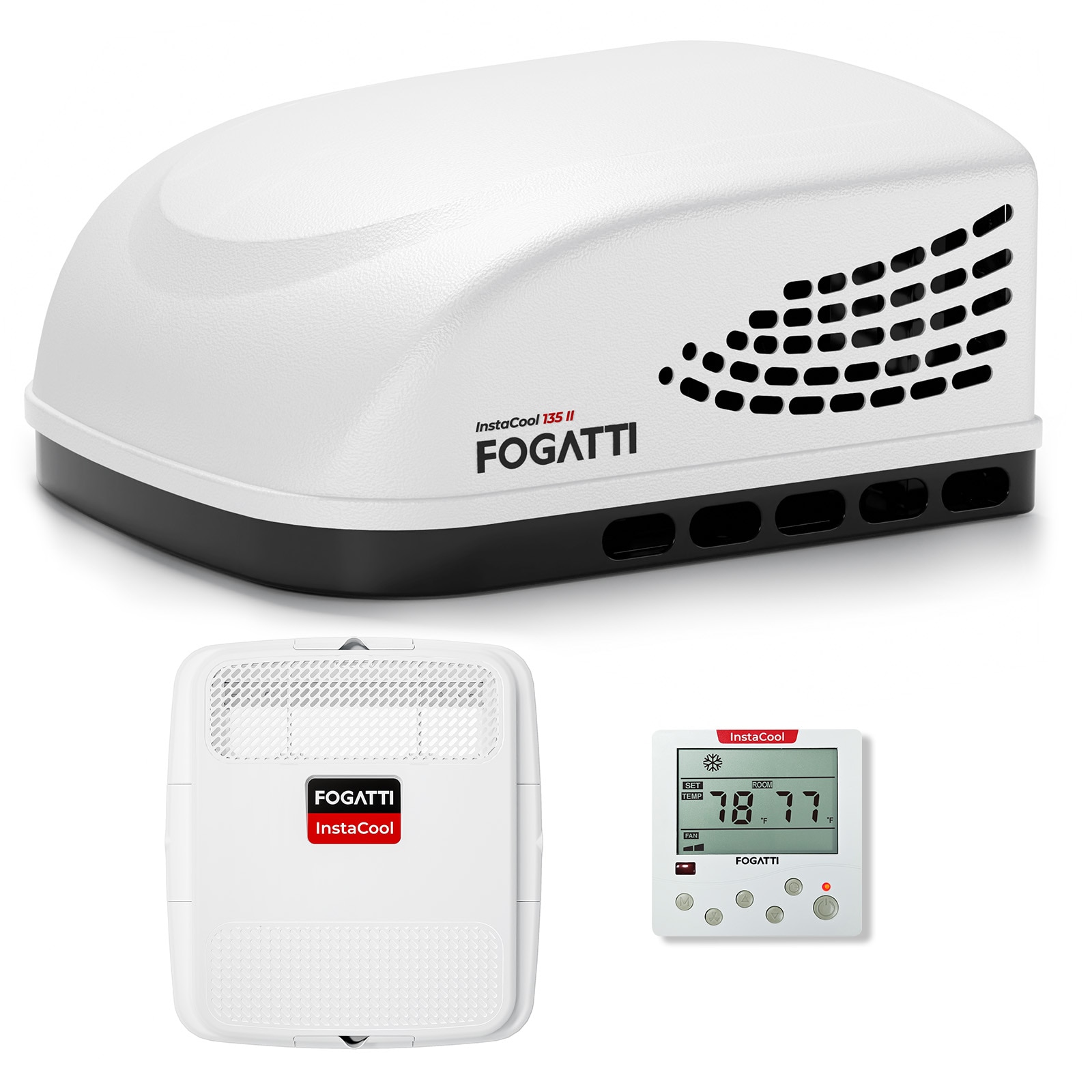 Fogatti FAA135WE RV Air Conditioner InstaCool 13500 BTU with R32 Refrigerant Air conditioner