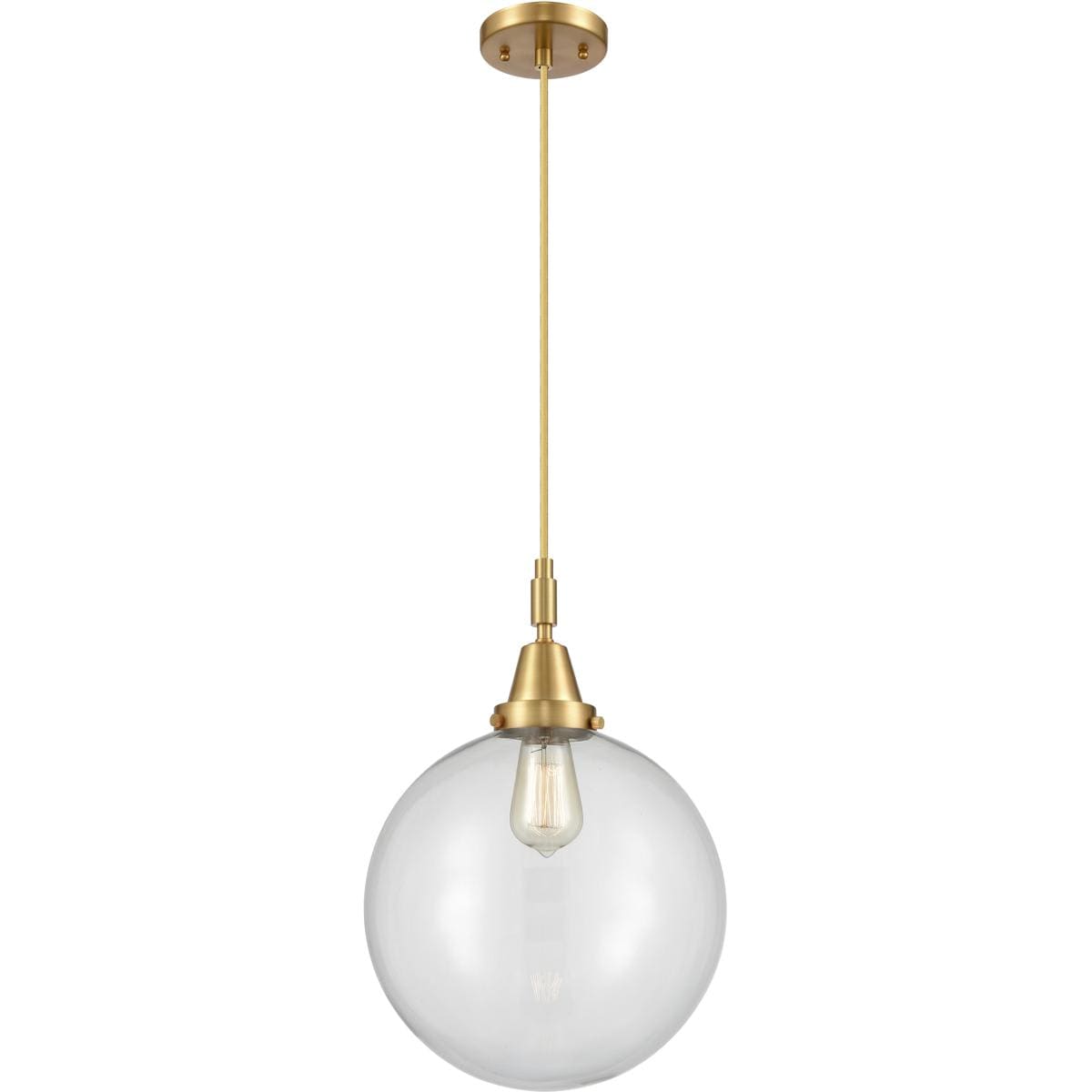 Innovations Lighting 447-1P-SG-G202-12 447-1P-SG-G202-12 Beacon Mini Pendant Satin Gold
