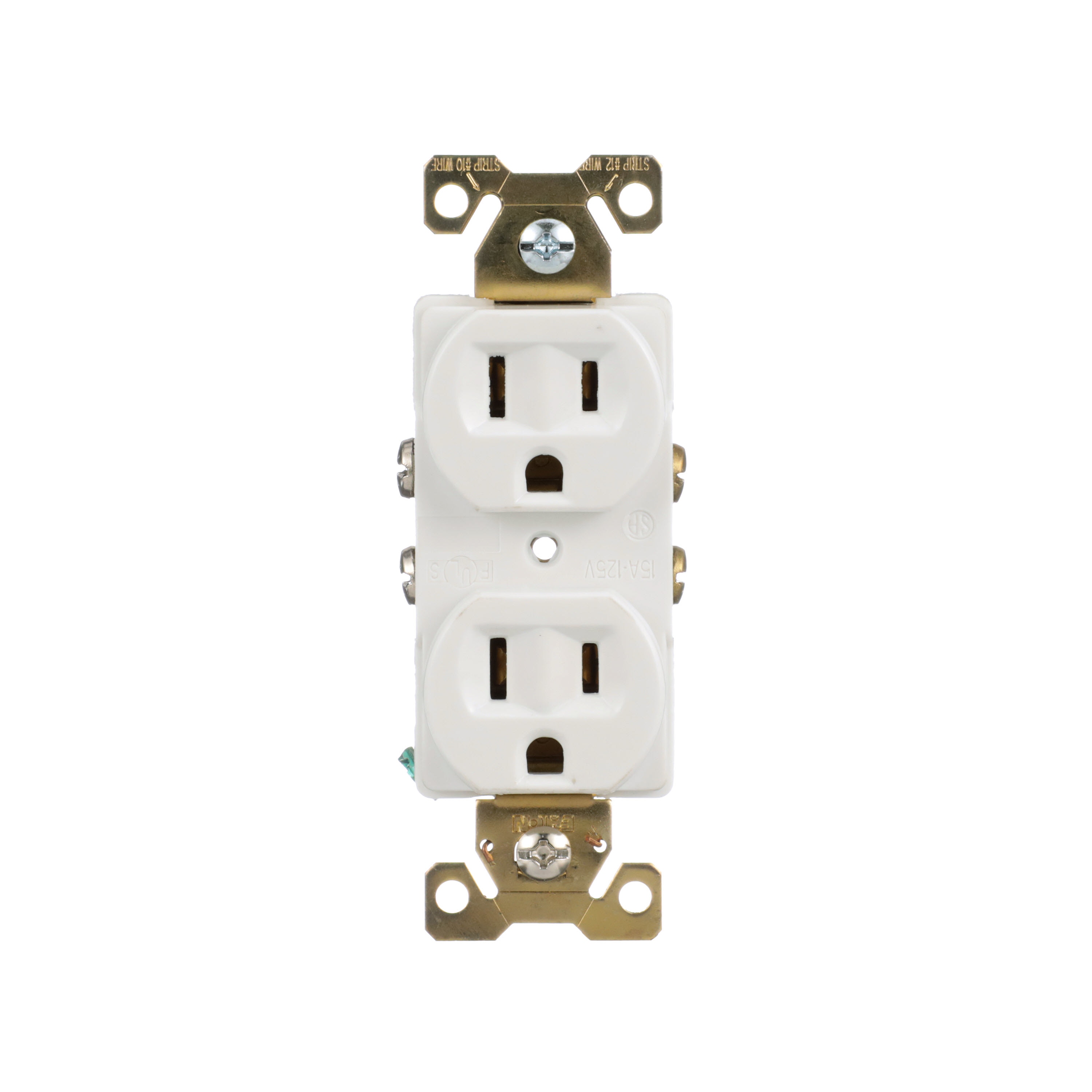 Eaton AH5252W-BX-LW Arrow Hart 15 -Amp 125-volt Industrial Duplex Outlet , White