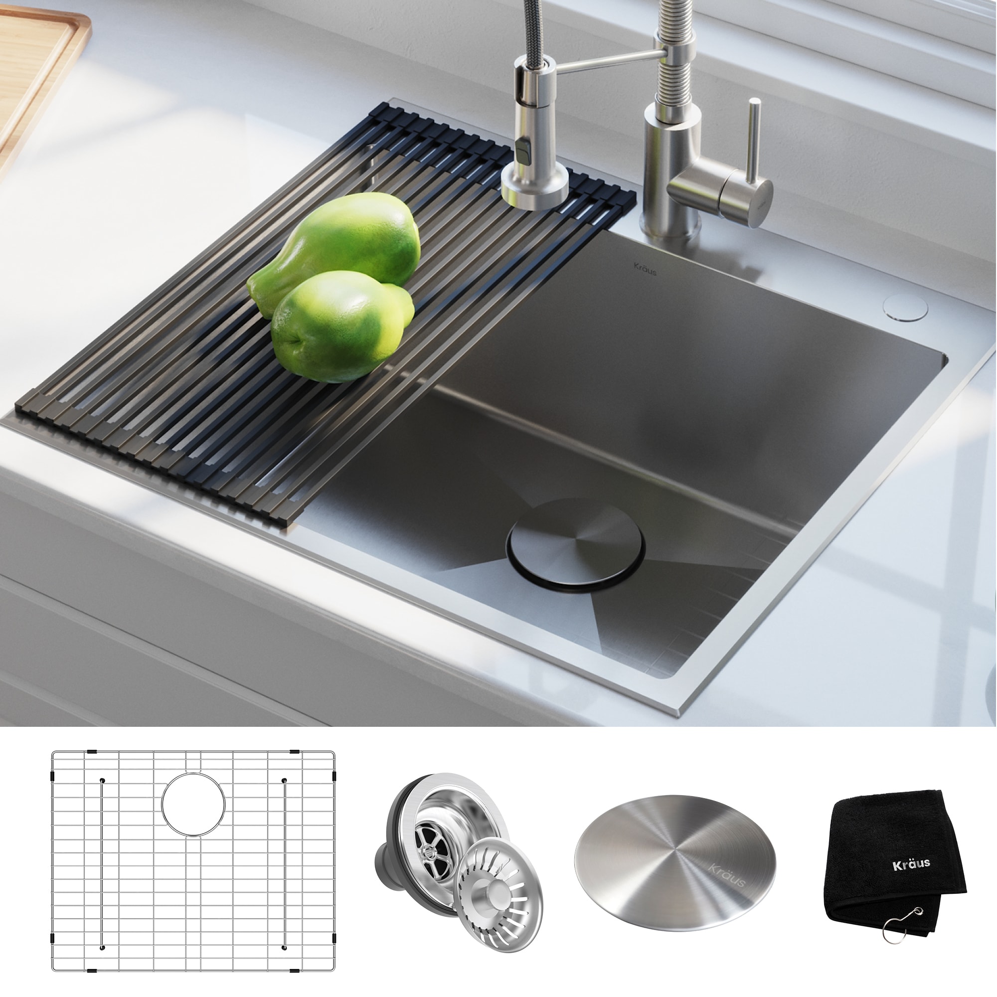 Sink Hole Cover, Stainless Steel Kitchen Sink Hole Covers For Counter, Space  Countertop Faucet Hole Cover, Black Sink Tap, Hole Plate Stopper Plug, Sink  For Top Holes - Temu