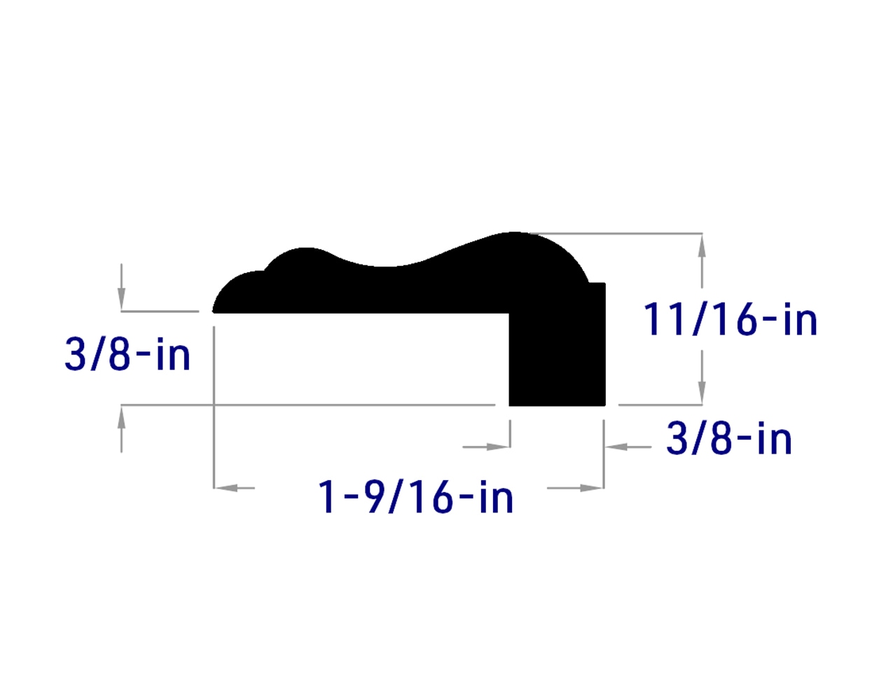 RELIABILT Wire Moulding 1.625-in x 8-ft Pine Primed Wall Panel Moulding in  the Wall Panel Moulding department at