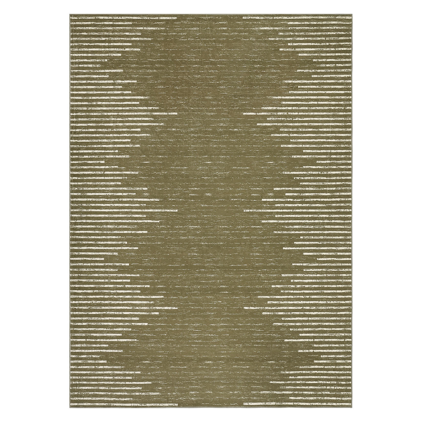 WhizMax SUNNY-PHO-166KYHGF Taupe Modern 2 x 6(ft) Rectangular Washable Indoor Soft Non Slip Geometric Runner Rug with Stripped Lines