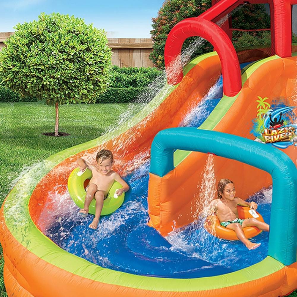 Banzai Banzai Kids Inflatable Outdoor Lazy River Adventure Water Park ...