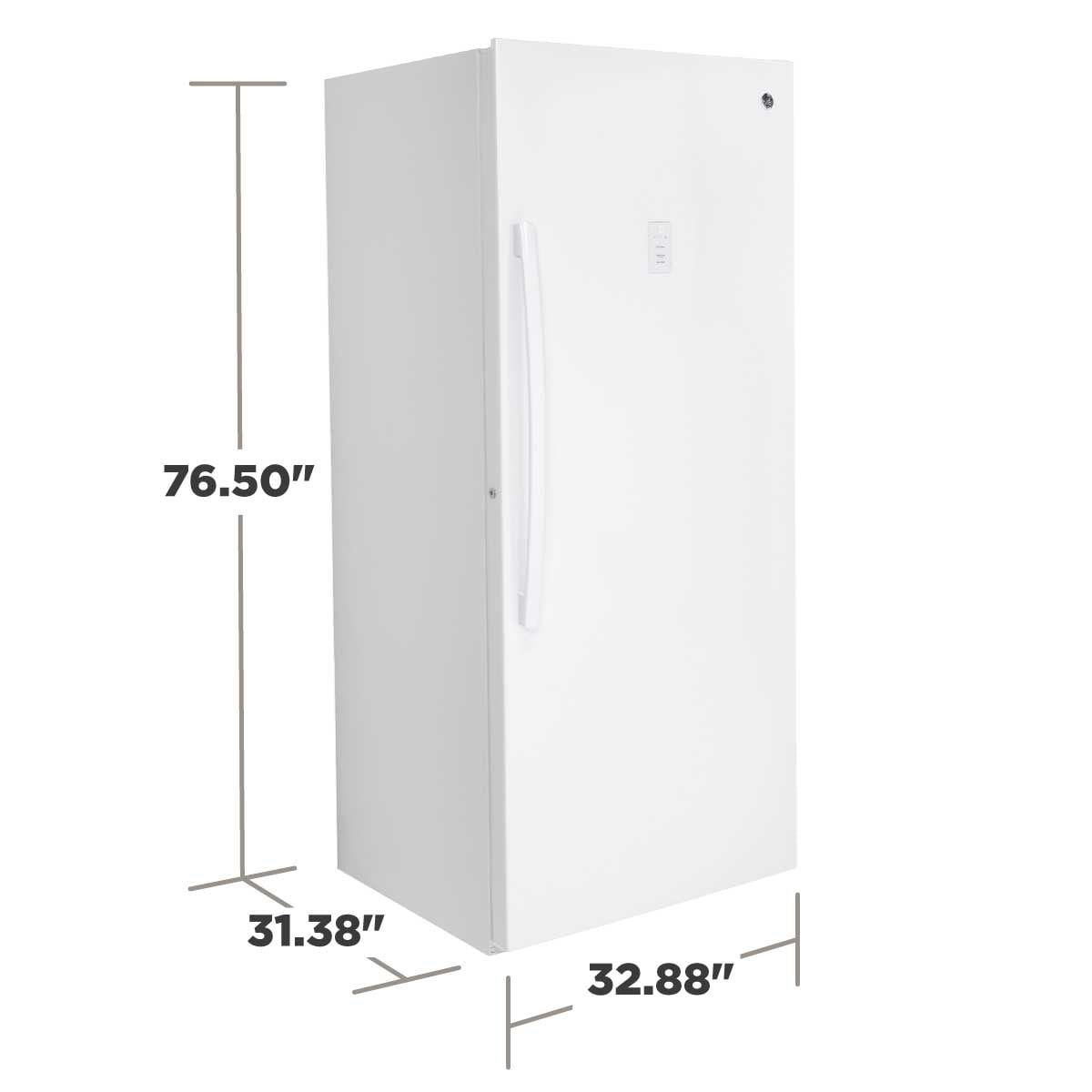 GE® 21.3 Cu. Ft. Frost-Free Garage Ready Upright Freezer in White