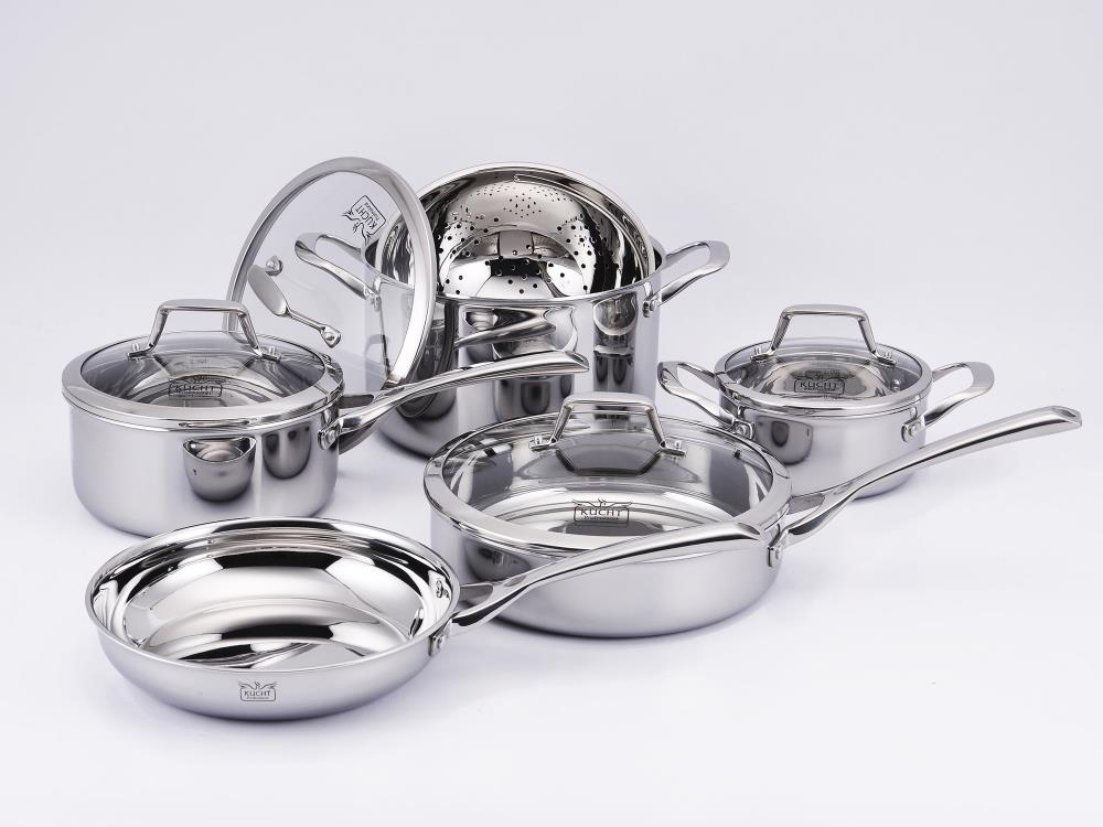 Denmark Celebrations 10-Piece Stainless Steel Cookware Set