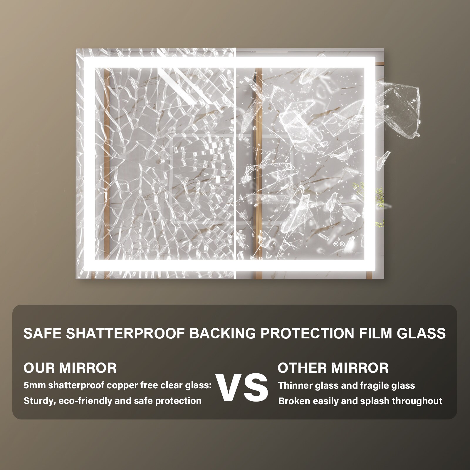 Forclover MRE-AL4836 Framed-Bath-Mirrors - View #9