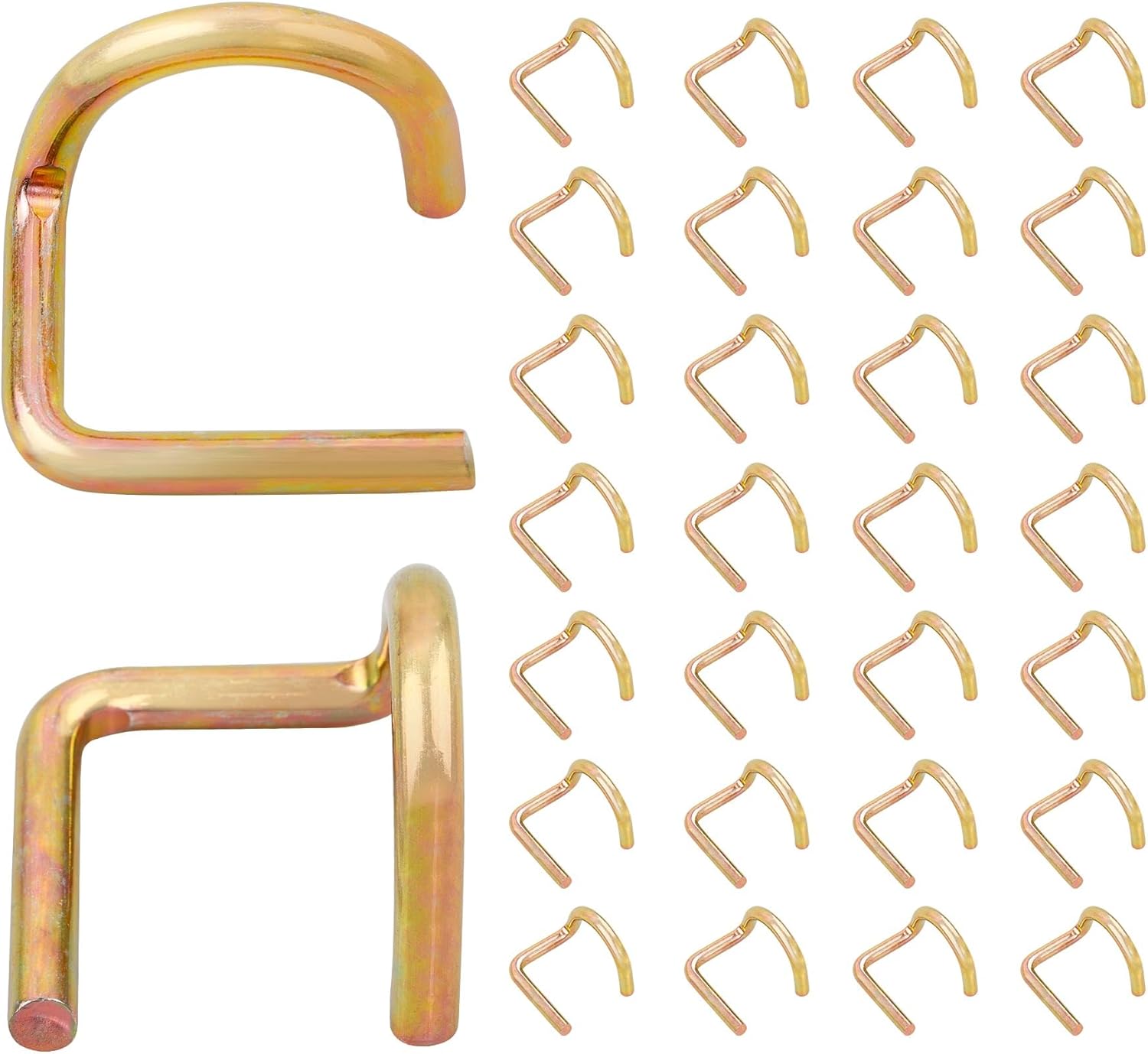 Etokfoks  30 Pcs Scaffolding Gravity Lock Pins 2 Inch Pig Tail Steel Scaffold Safety G Pins Secure Lock for Construction Projects