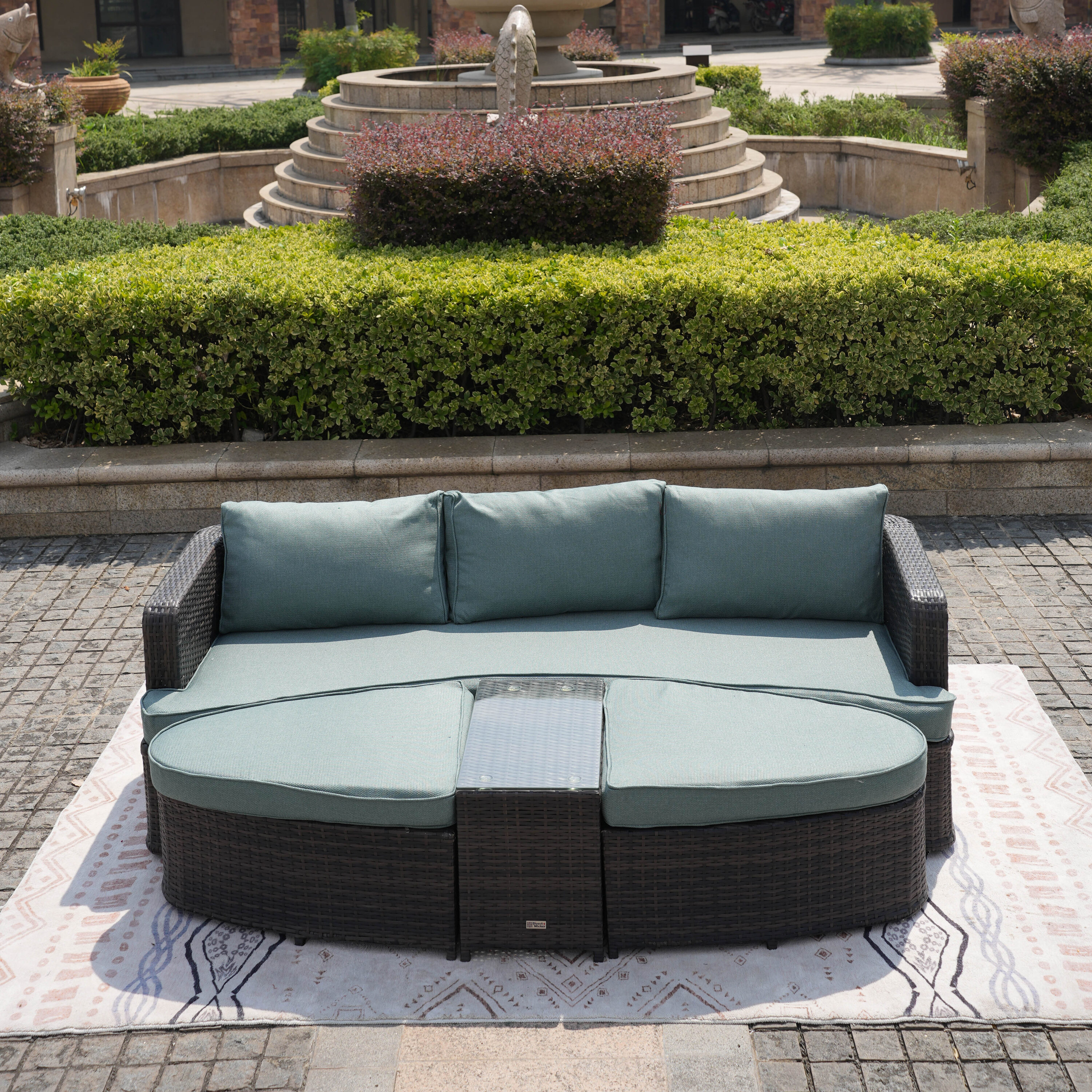 Moda Furnishings PAL-1202BR-CELADON Patio-Conversation-Sets - View #3