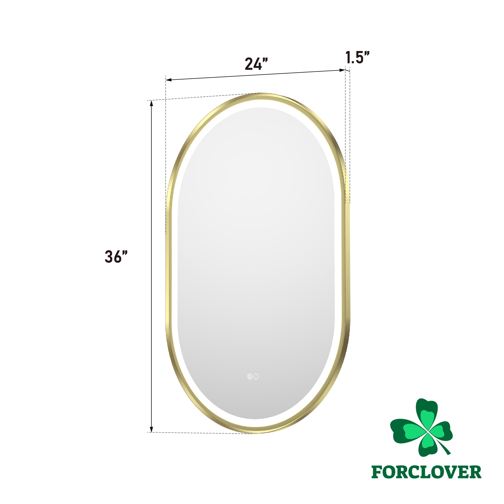Forclover ALF-16W2436R Framed-Bath-Mirrors - View #3