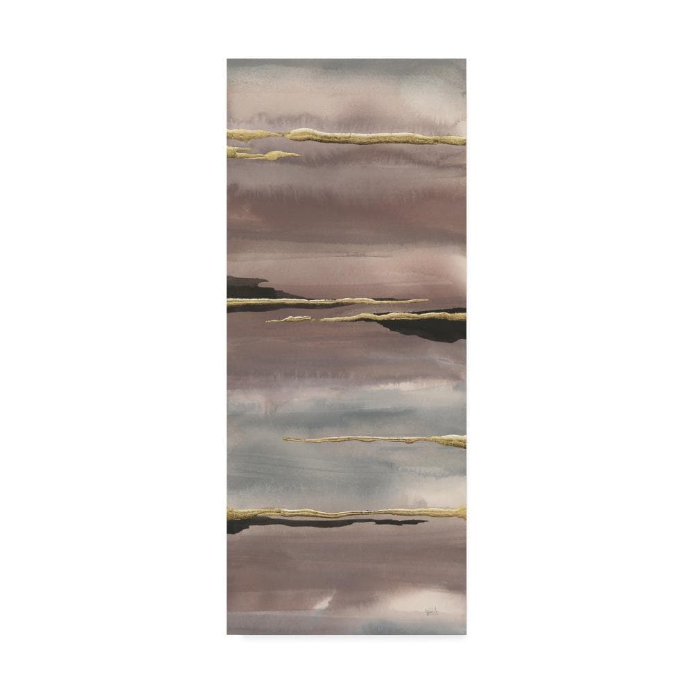 Trademark Fine Art WAP05983-C1024GG Framed 24-in H x 10-in W Abstract Print on Canvas