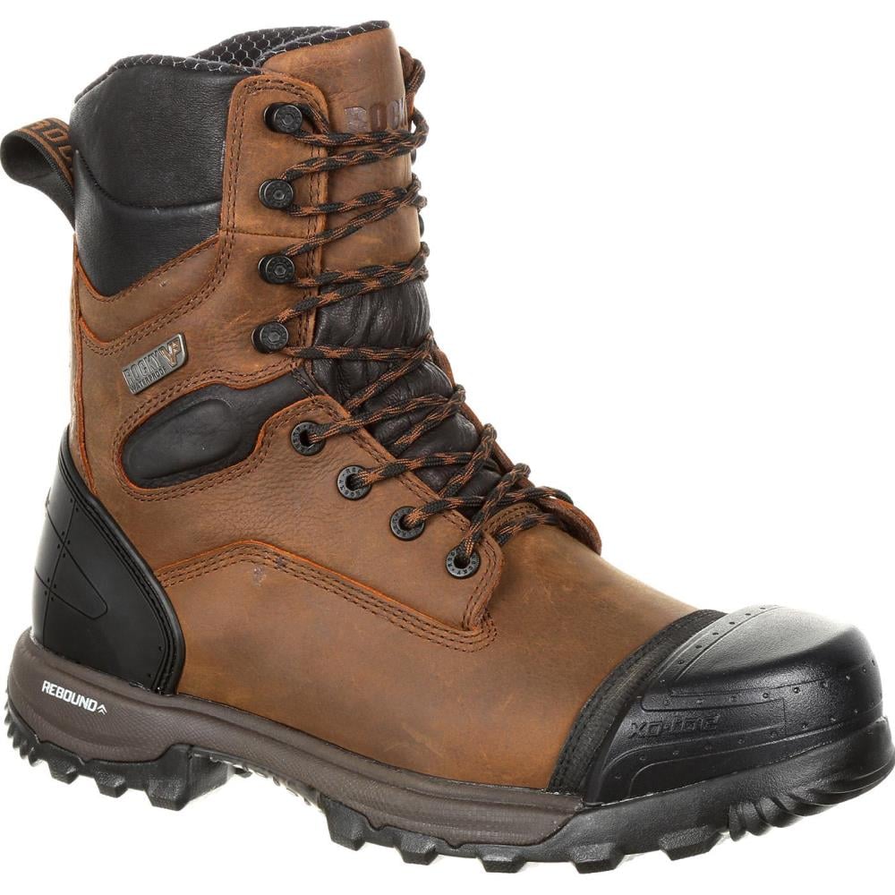 Rocky RKK0252  M  090 Men's Brown Waterproof Boots Size: 9 Medium