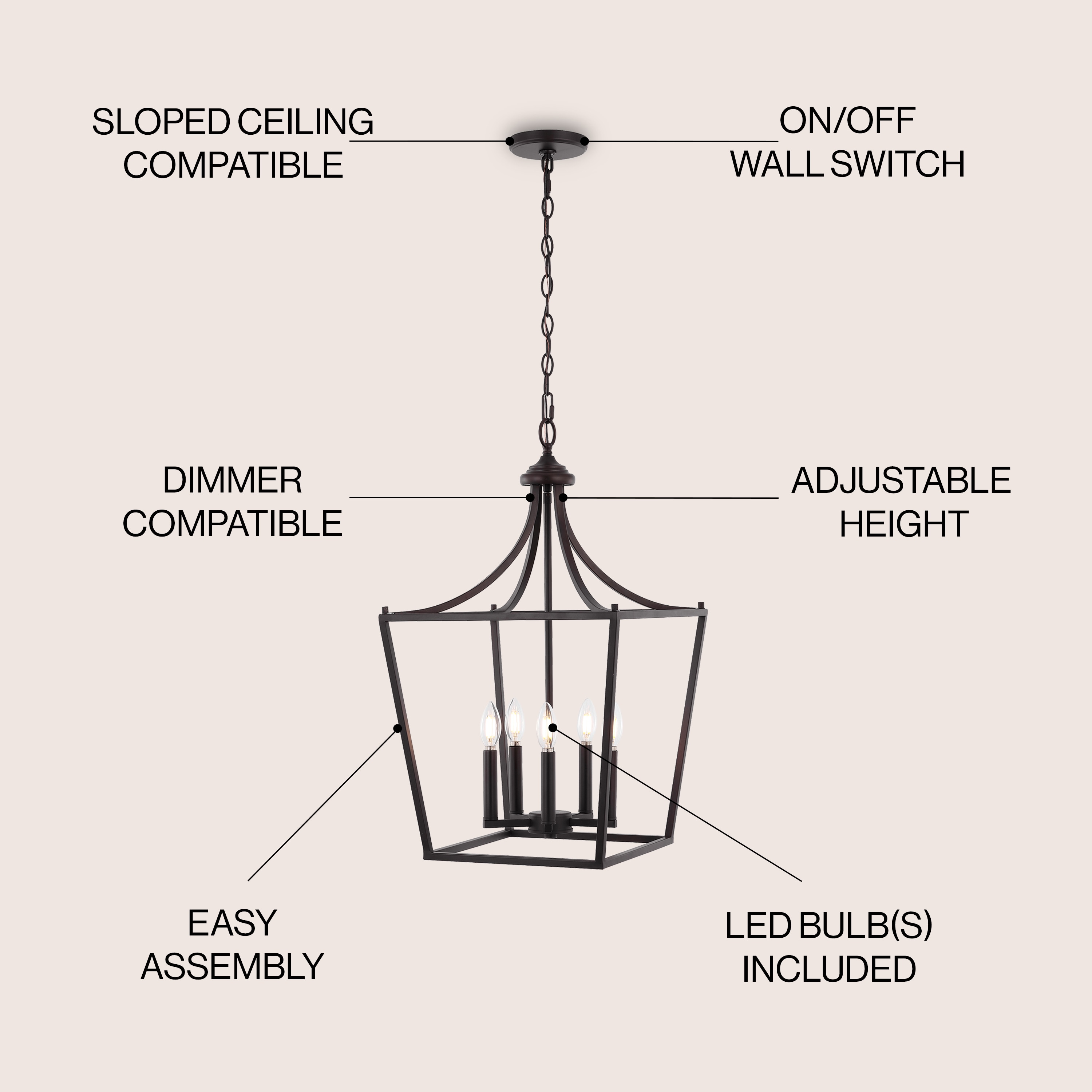 JONATHAN  Y JYL7562A Pendant-Lights - View #3