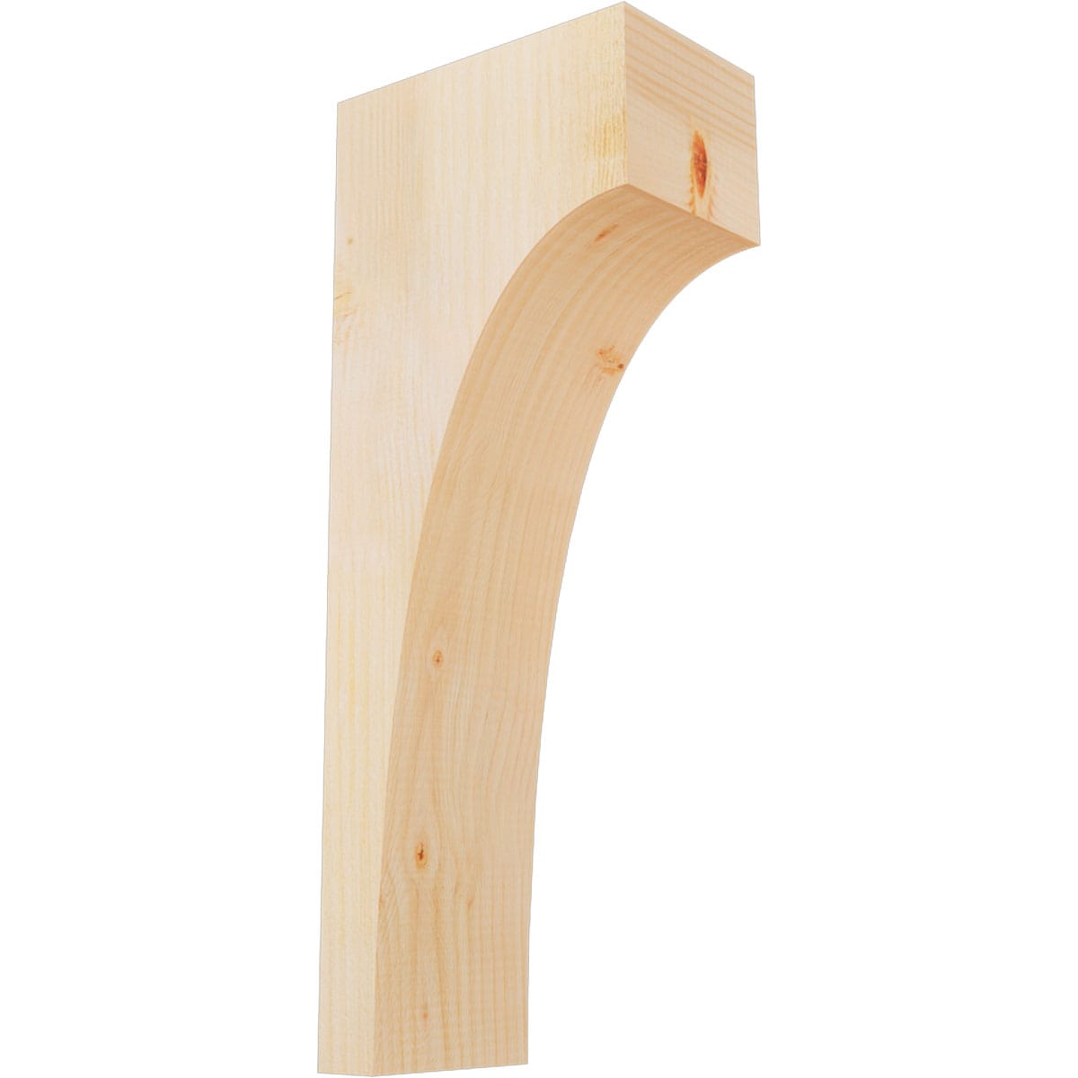 Ekena Millwork COR06X10X26HUN00RDF 6-in x 10-in x 26-in Huntington Unfinished Douglas fir Wood Paintable/Stainable Corbel