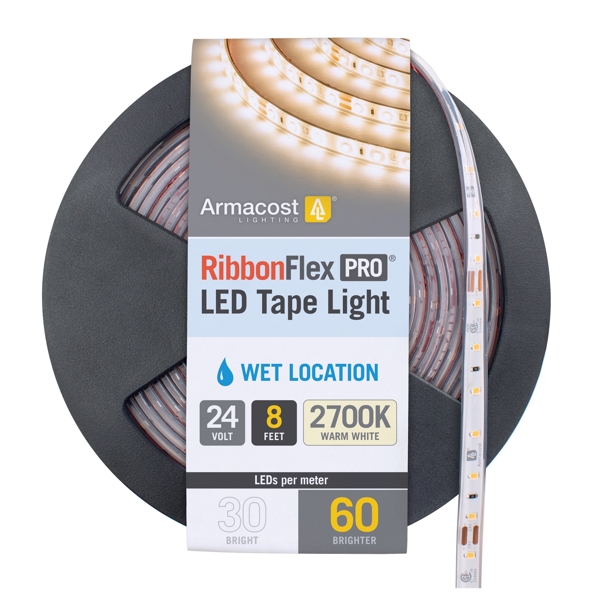 RibbonFlex Pro 8-Foot Warm White LED Tape Light