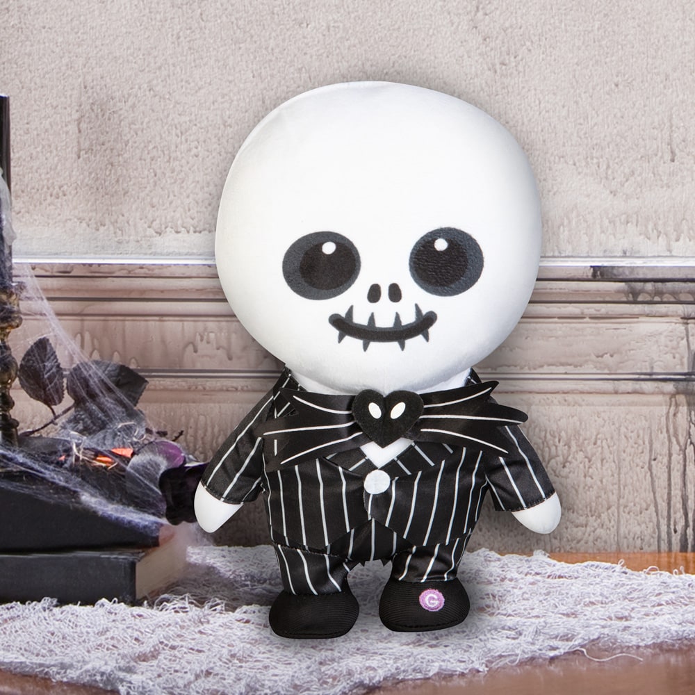 Disney 10.63-in Musical Animatronic The Nightmare Before Christmas Jack  Skellington Doll Tabletop Decoration in the Halloween Decor department at