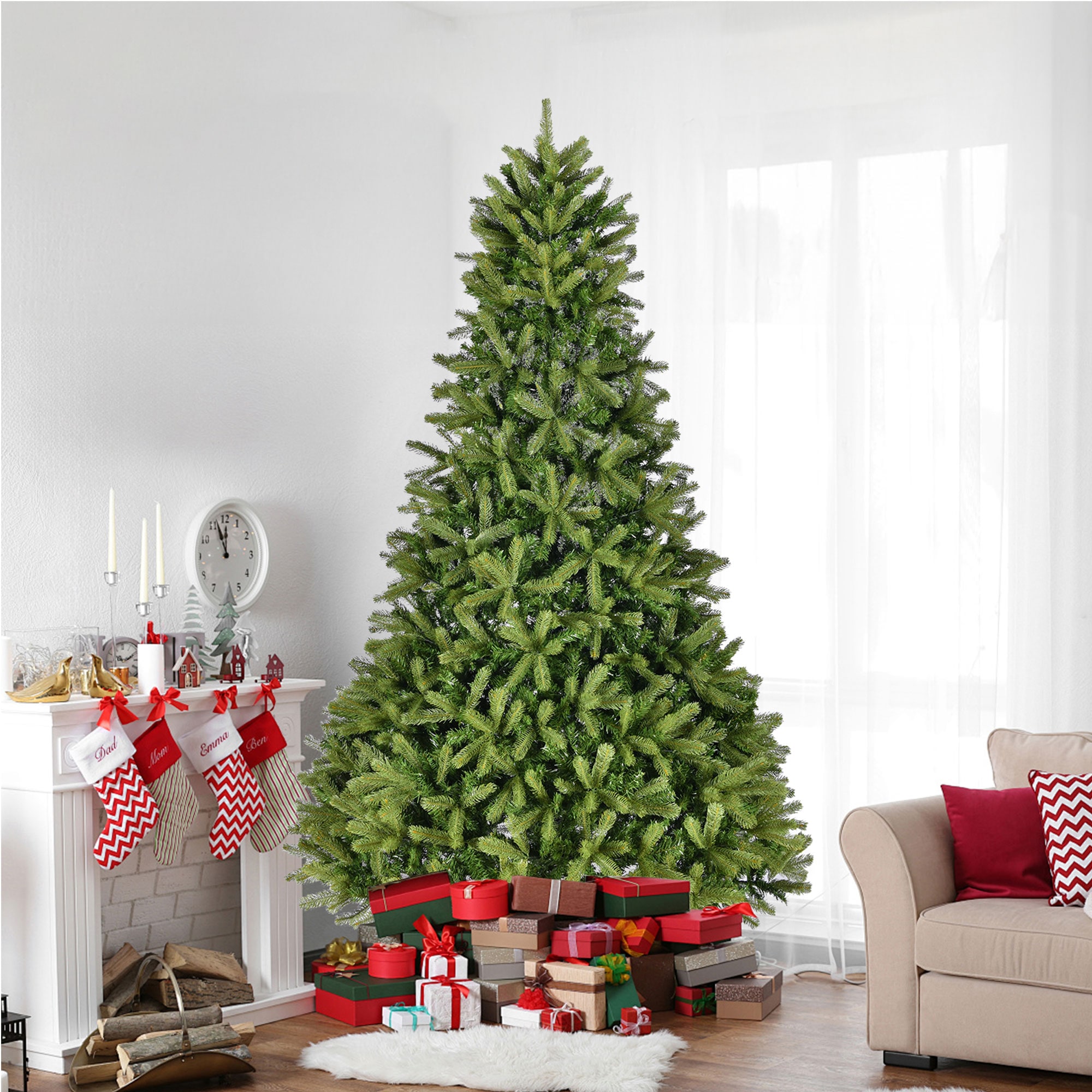 AAZJ NBC-CM64189UL Artificial Christmas Trees 9-ft Spruce Artificial Christmas Tree