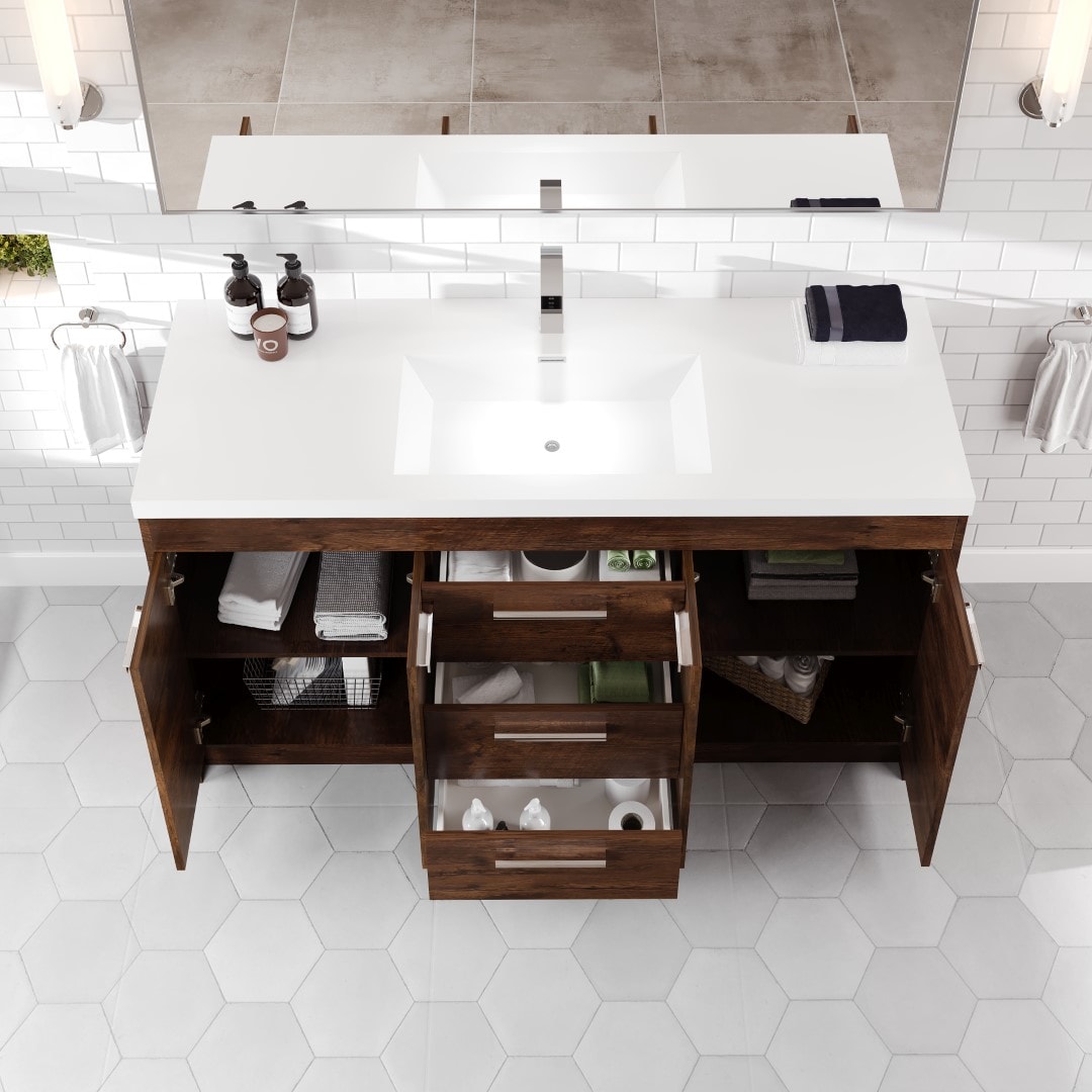 Eviva EVVN15-8-SS-60RSWD Bath-Vanity-Combo - View #3