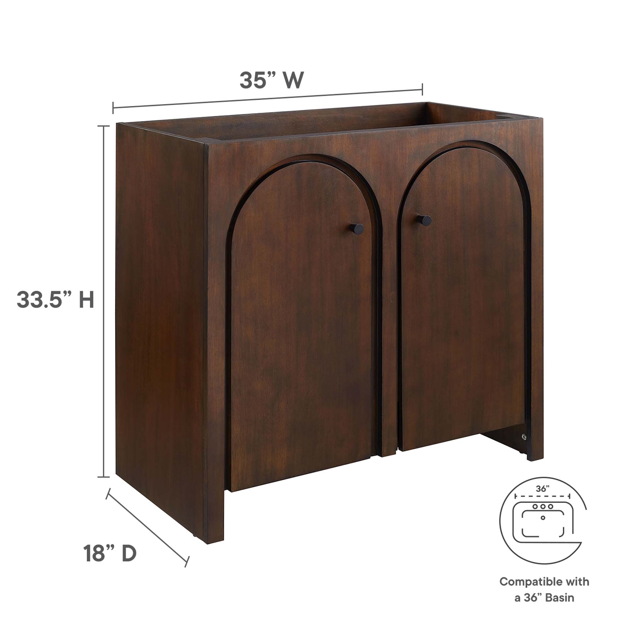 Modway EEI-6540-WAL vanities - View #3